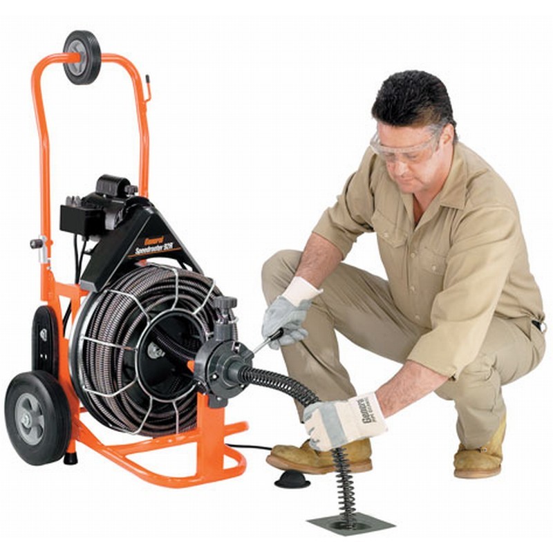 General Wire Speedrooter 92R Automatic Self Feed Sewer Cleaner w/ 100′ x 3/4″