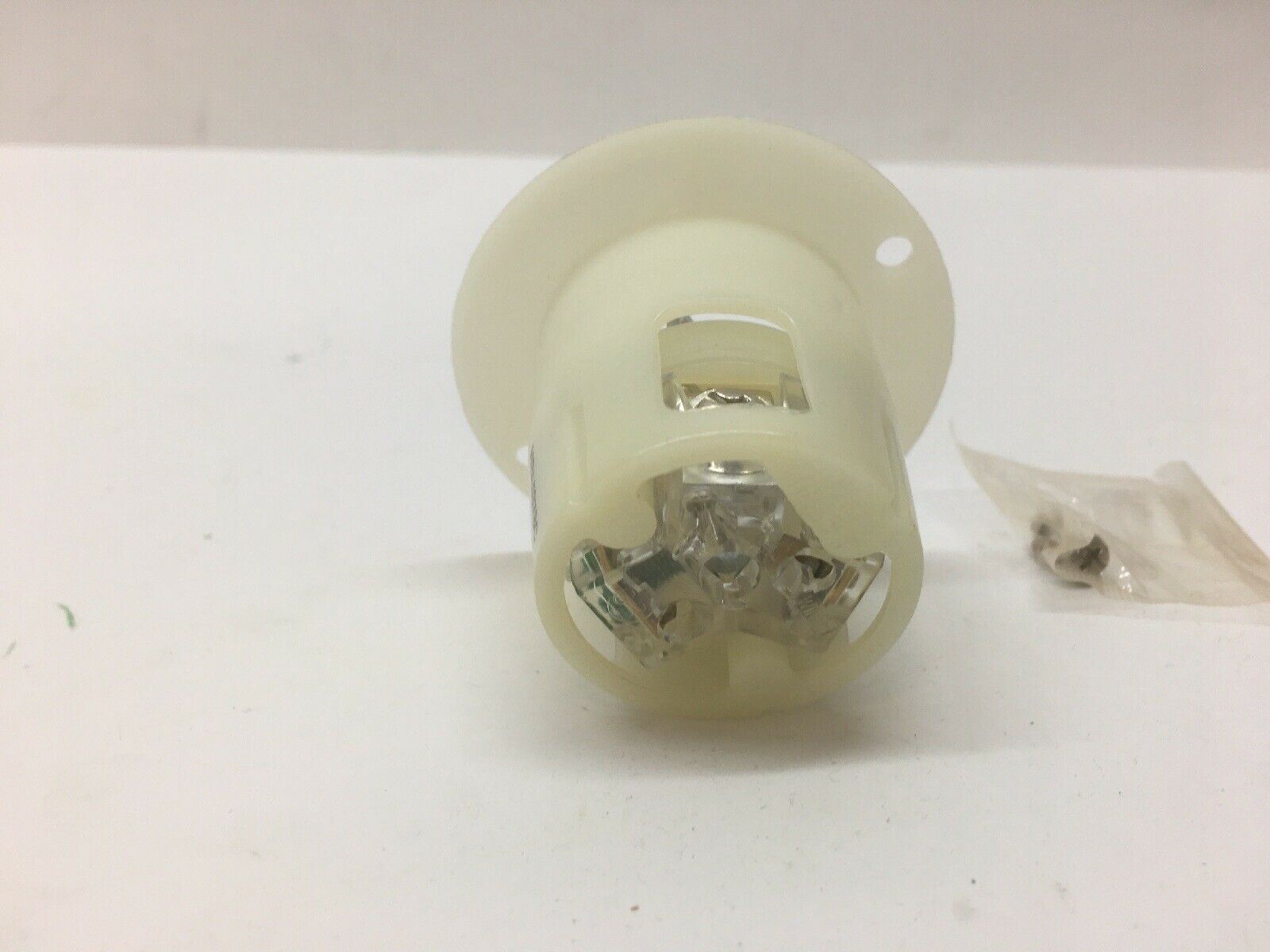 Straight Blade Devices, Male Inlets, Flanged, Industrial/Commercial, 20A 125V, 2