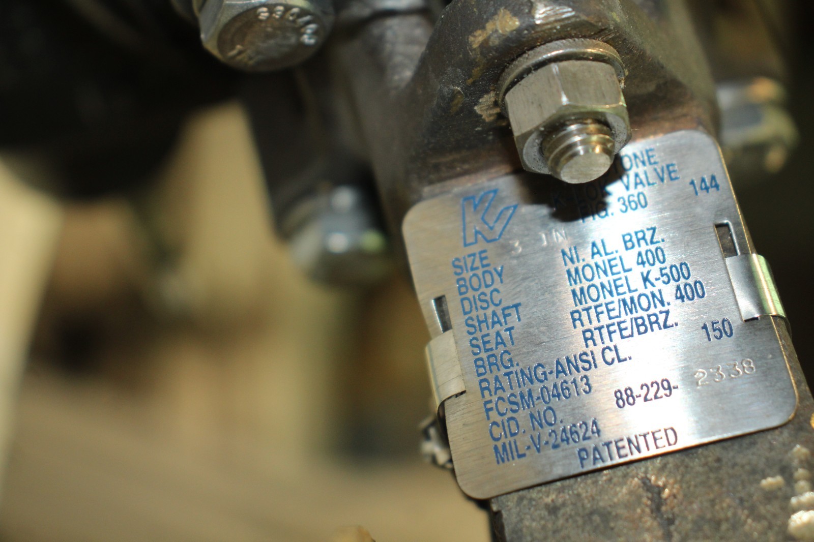 Keystone Fig 360-144 K-Lok Valve 3″ Epi-Torc Actuator EPI-13 150-952-270-777-061