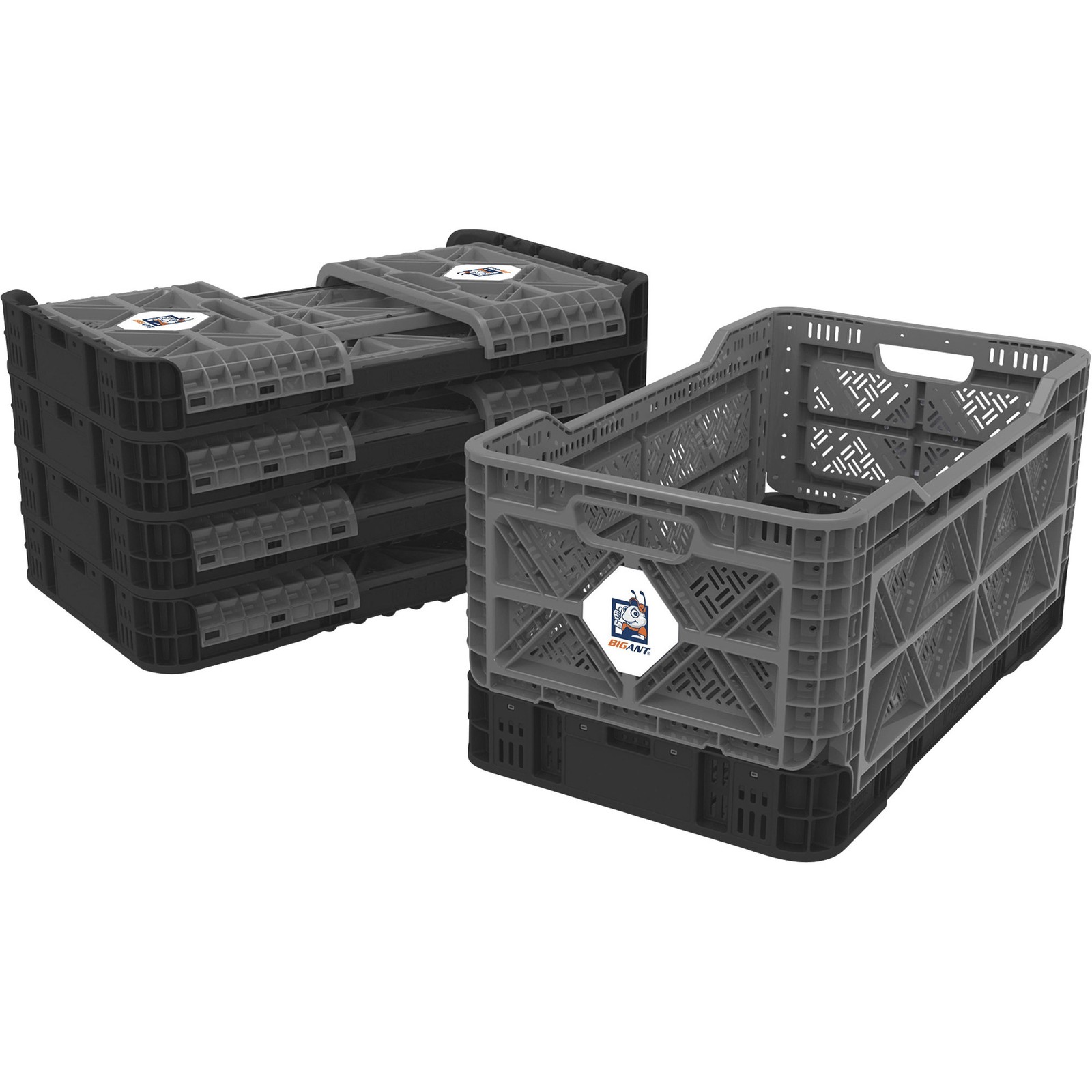 BIG ANT Collapsible Smart Crate, 23.8-Gallon, 265-Lb. Capacity, 16 9/16in.L x
