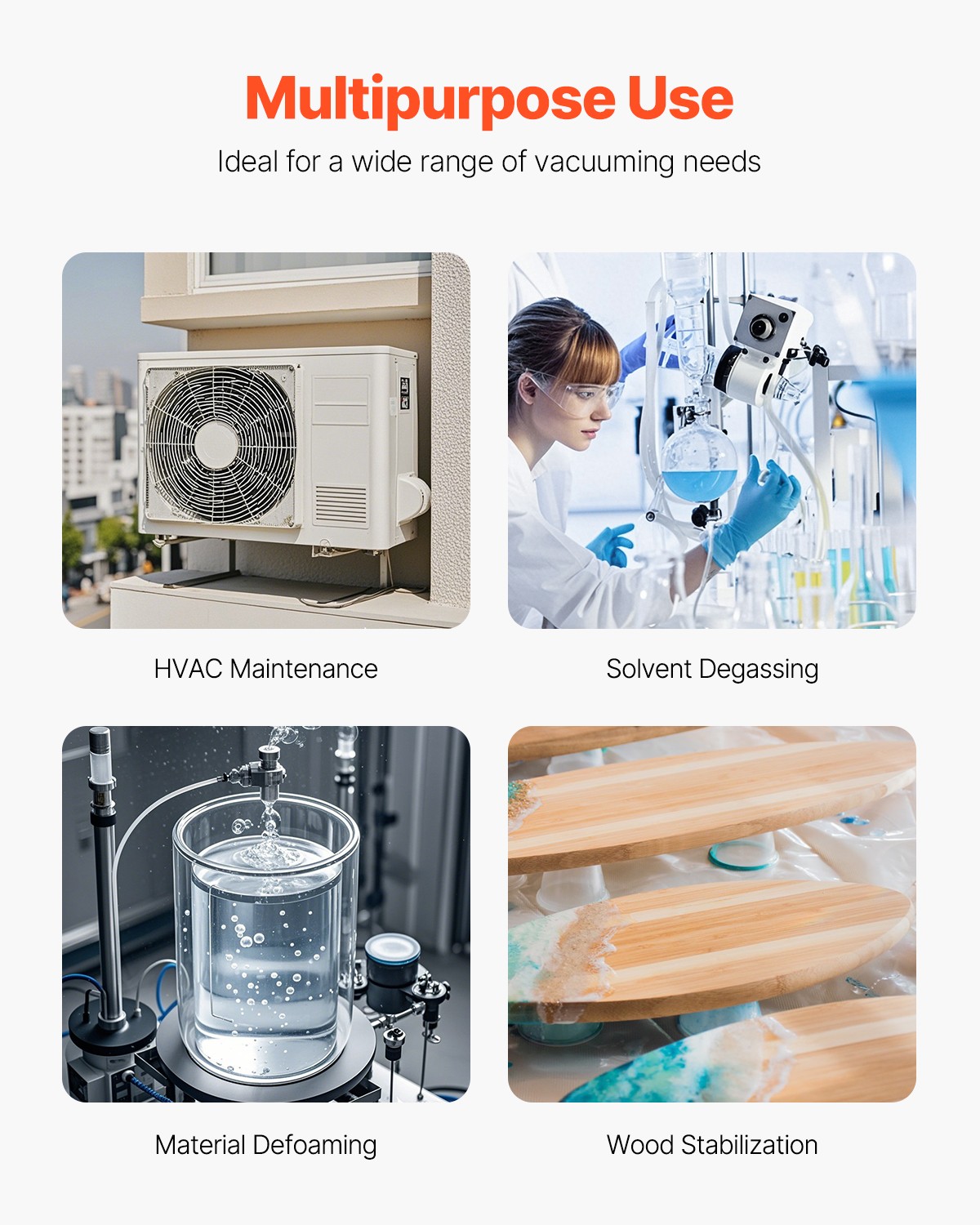 Vacuum Pump 3.5 CFM HVAC Single Stage Rotary Vane Vacuum Pump Oil Included