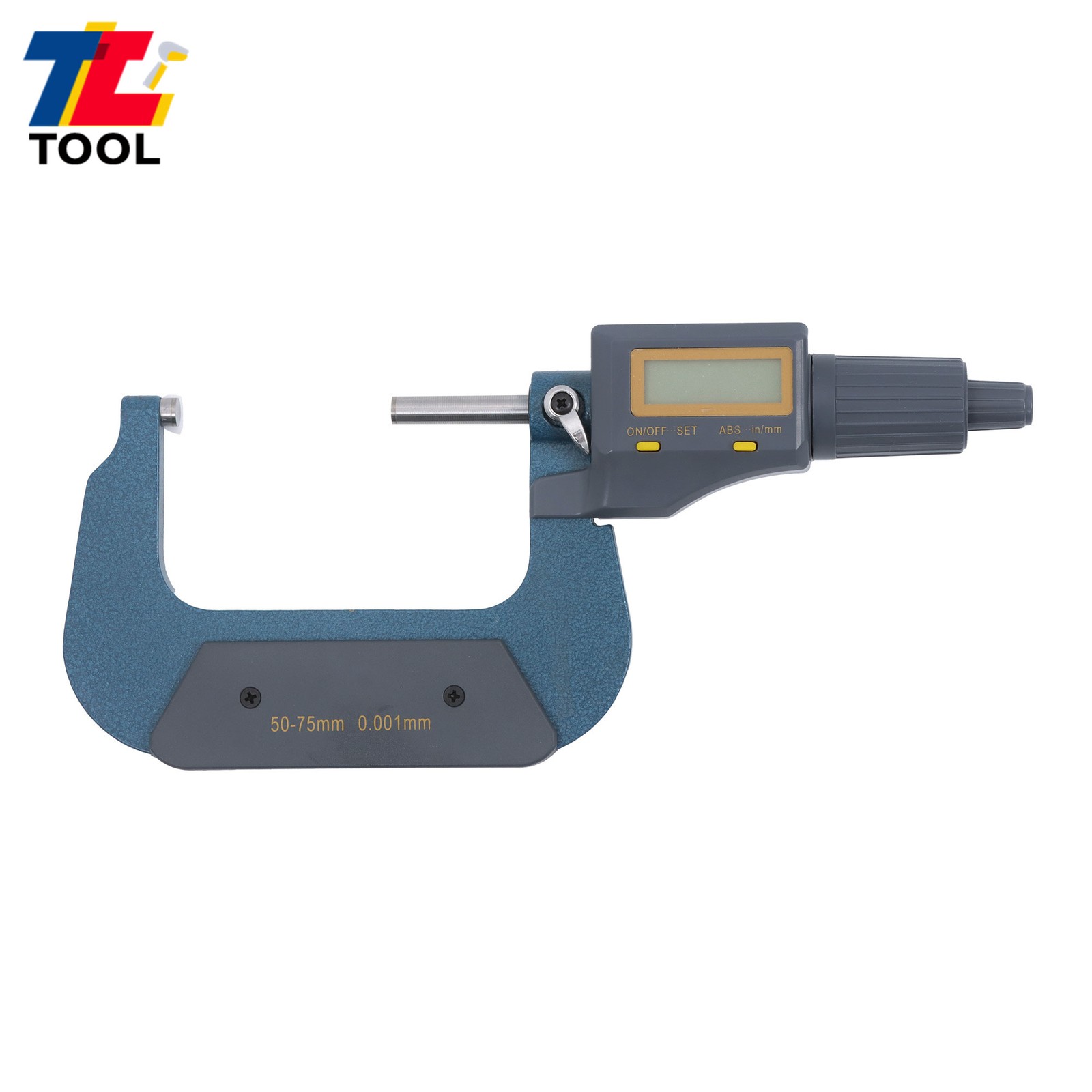 Large LCD Display 2-3″ 0.00005″ Digital Outside Micrometer Carbide Tip 50-75mm