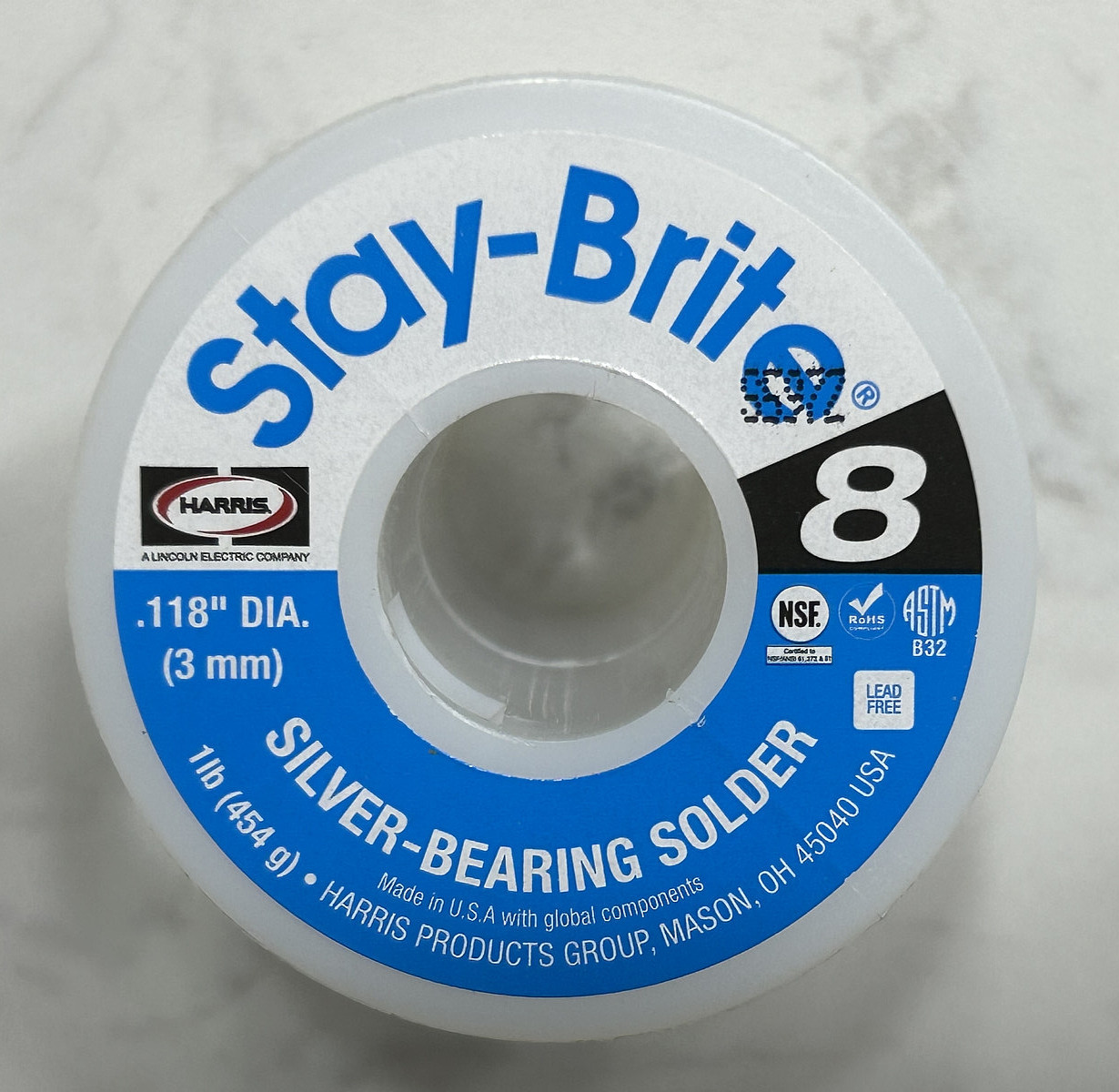 Stay-Brite#8 Silver Bearing Solder 1/16″ Or 1/8″ HVAC
