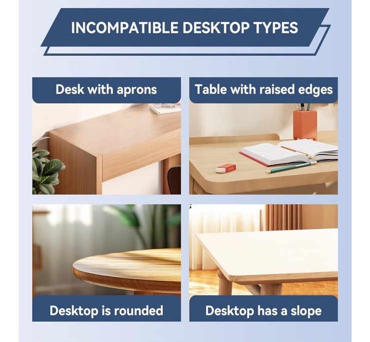 Kayfia Keyboard Tray Under Desk Height Adjustable,26.4”x11.8” Slide-out White