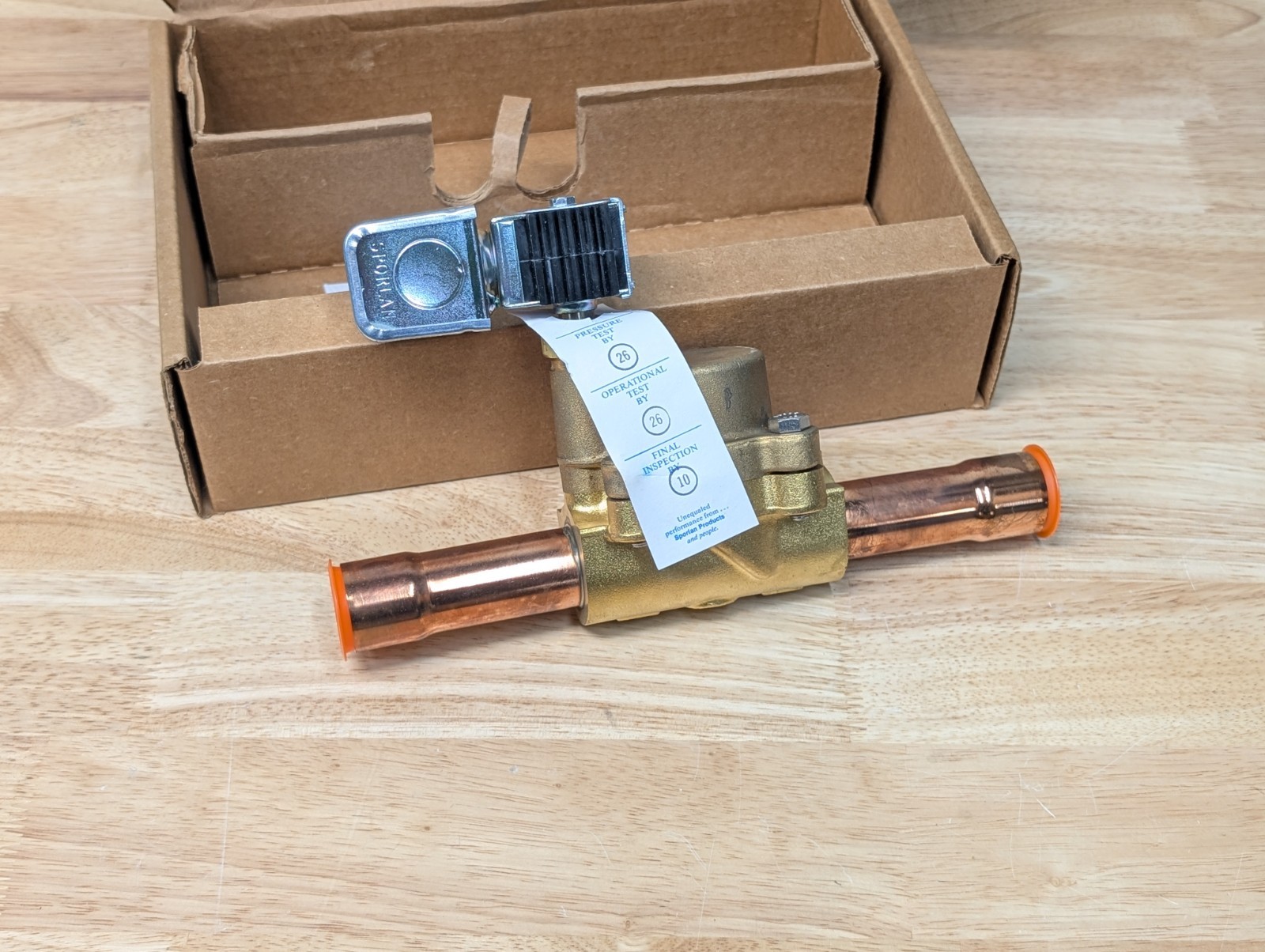 Sporlan E35S190-HP Solenoid Valve With 120 Vac Coil. 1-1/8” ODF, 3316-00 Parker