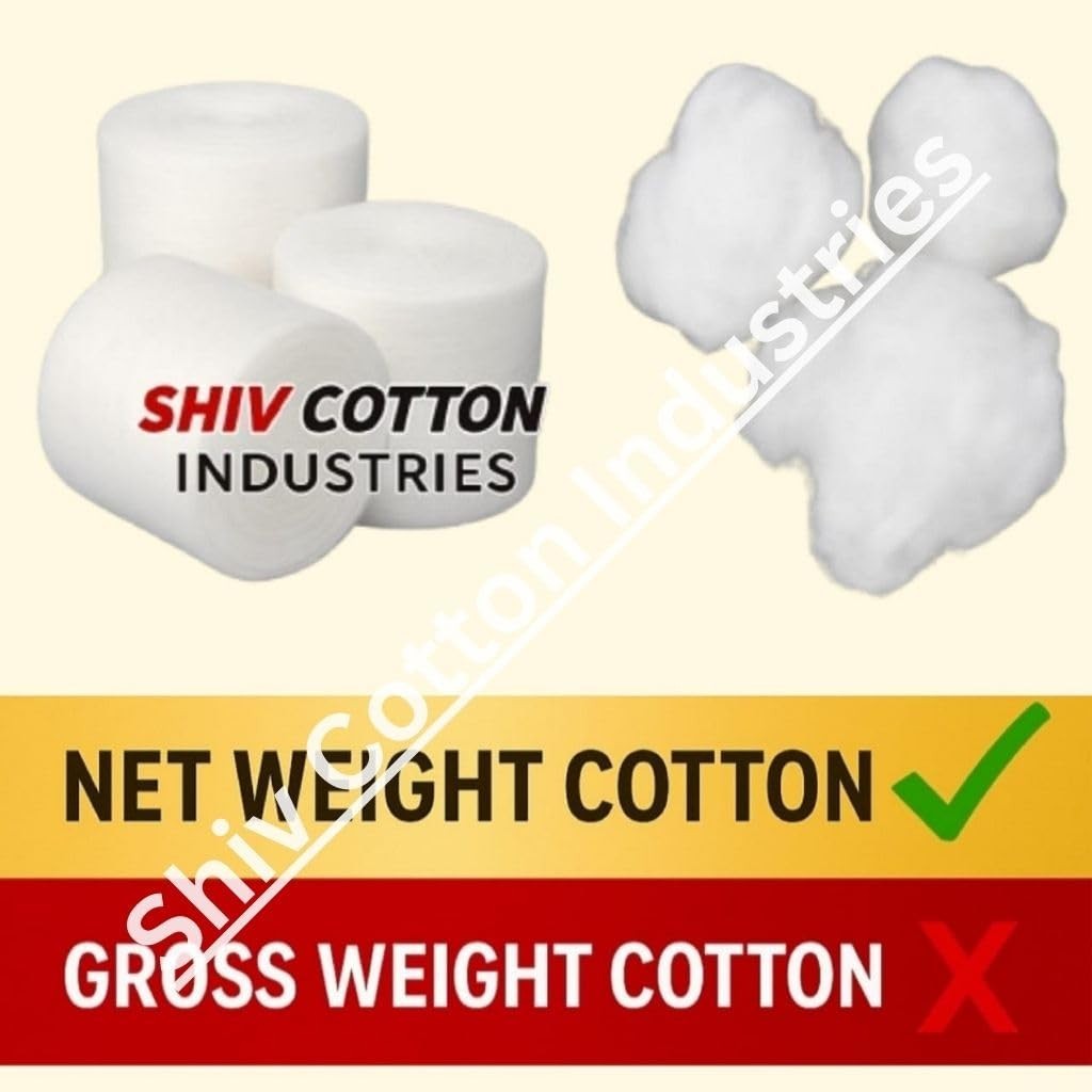 Surgical Cotton Roll (2kg) – 100% Pure Absorbent, Non-Sterile First Aid