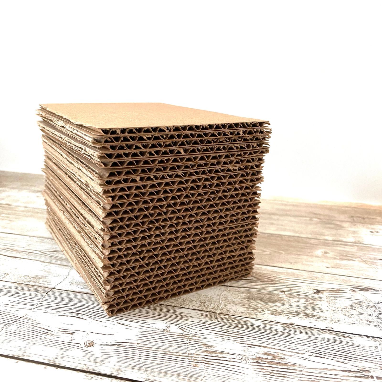 25 pack – 3×3 3×4 3×5 3×6 4×4 4×5 4×6 5×7 Corrugated Cardboard Sheets 32ECT