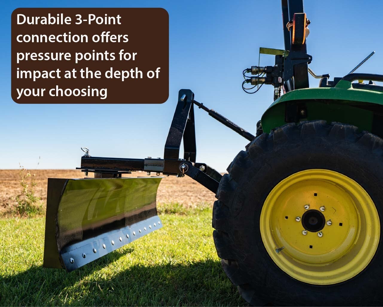 IMPACT IMPLEMENTS® Rear Grading Blade for Category 1 Tractors