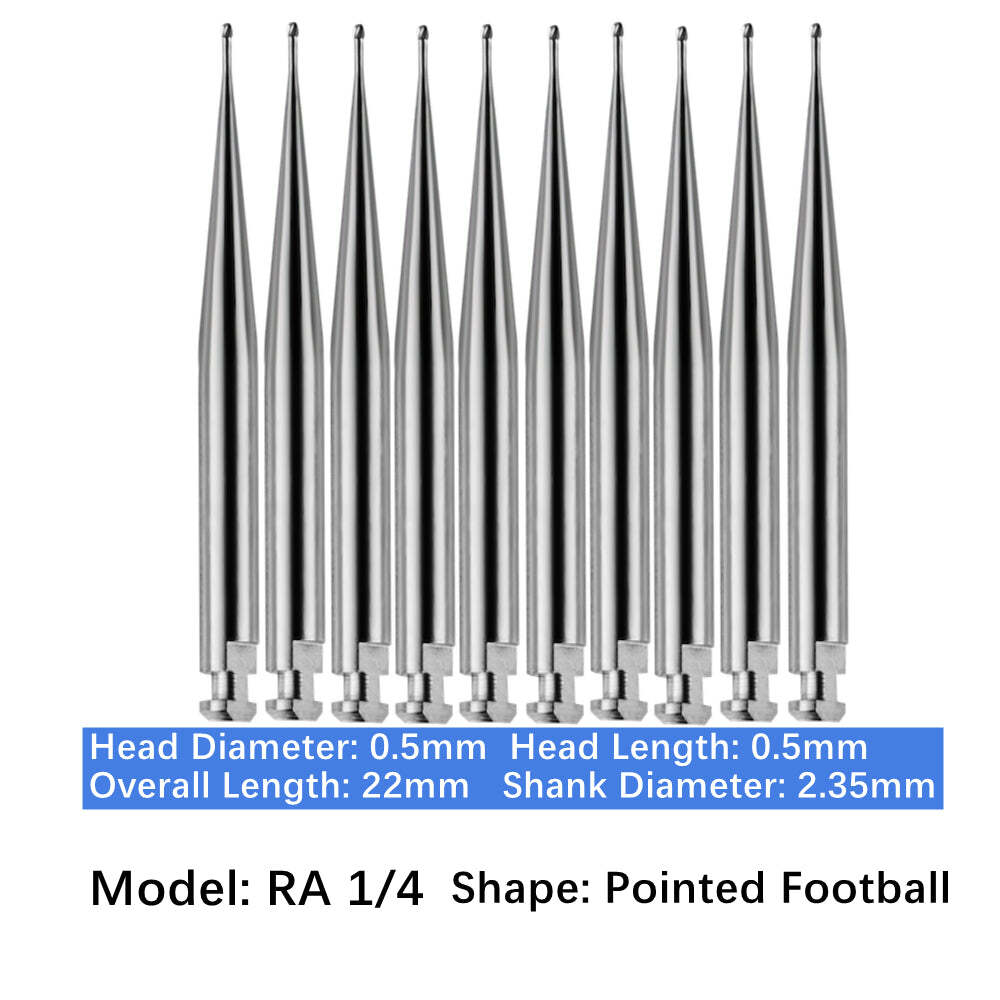 Vakker 10PC/PACK Dental Low Speed Carbide Burs Latch Type LA RA SURG