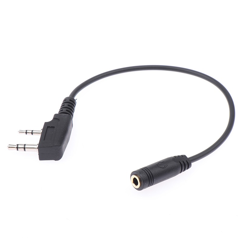 2 Pin K1 To 3.5MM Female Audio Earphone Transfer Cable For TYT For UV5R 888S