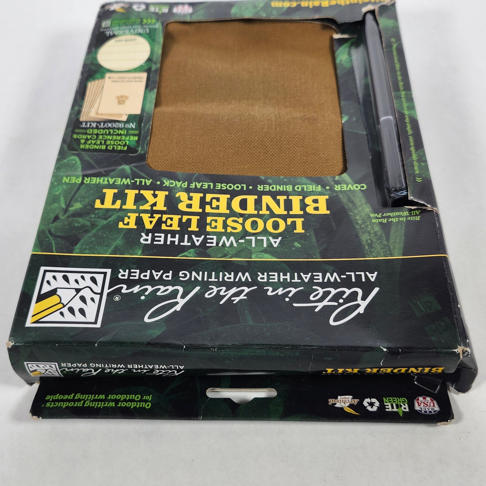 Rite in the Rain All Weather Field Binder Kit 9200T-KIT Coyote Tan with Pen NEW