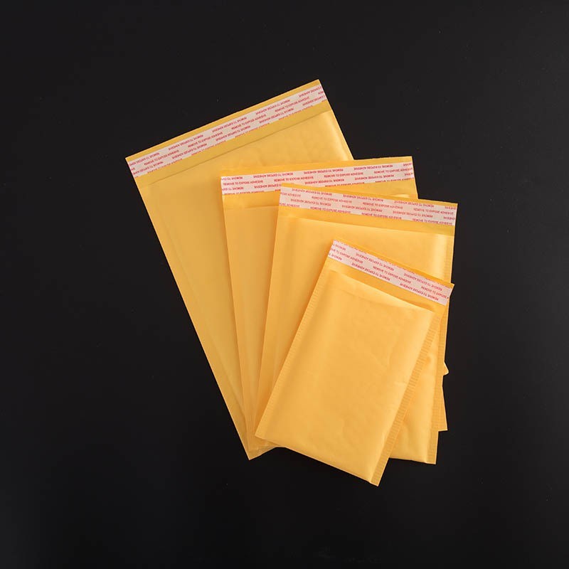 4×8″ Self Seal Kraft Bubble Mailers Padded Envelopes Yellow Shipping Bags