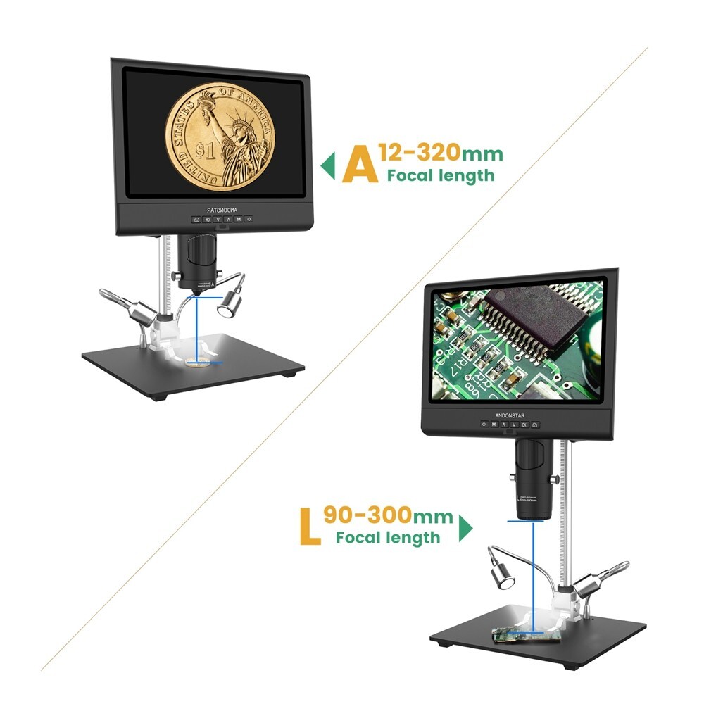 Andonstar AD209 10-inch LCD Screen Digital Microscope for Phone Repair ot25