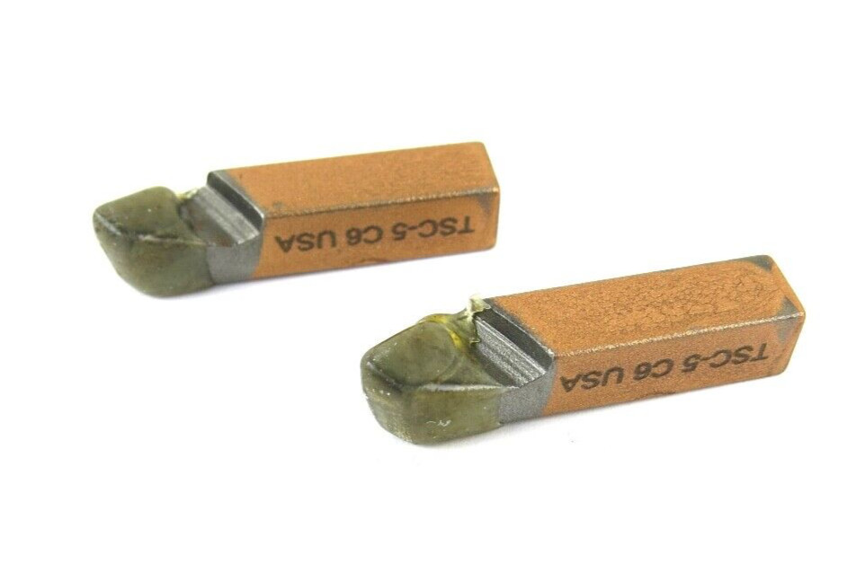 2pcs ACT TSC-5 Grade C6 Carbide Brazed Lathe Tool Bits 5/16″ x 5/16″ Shank