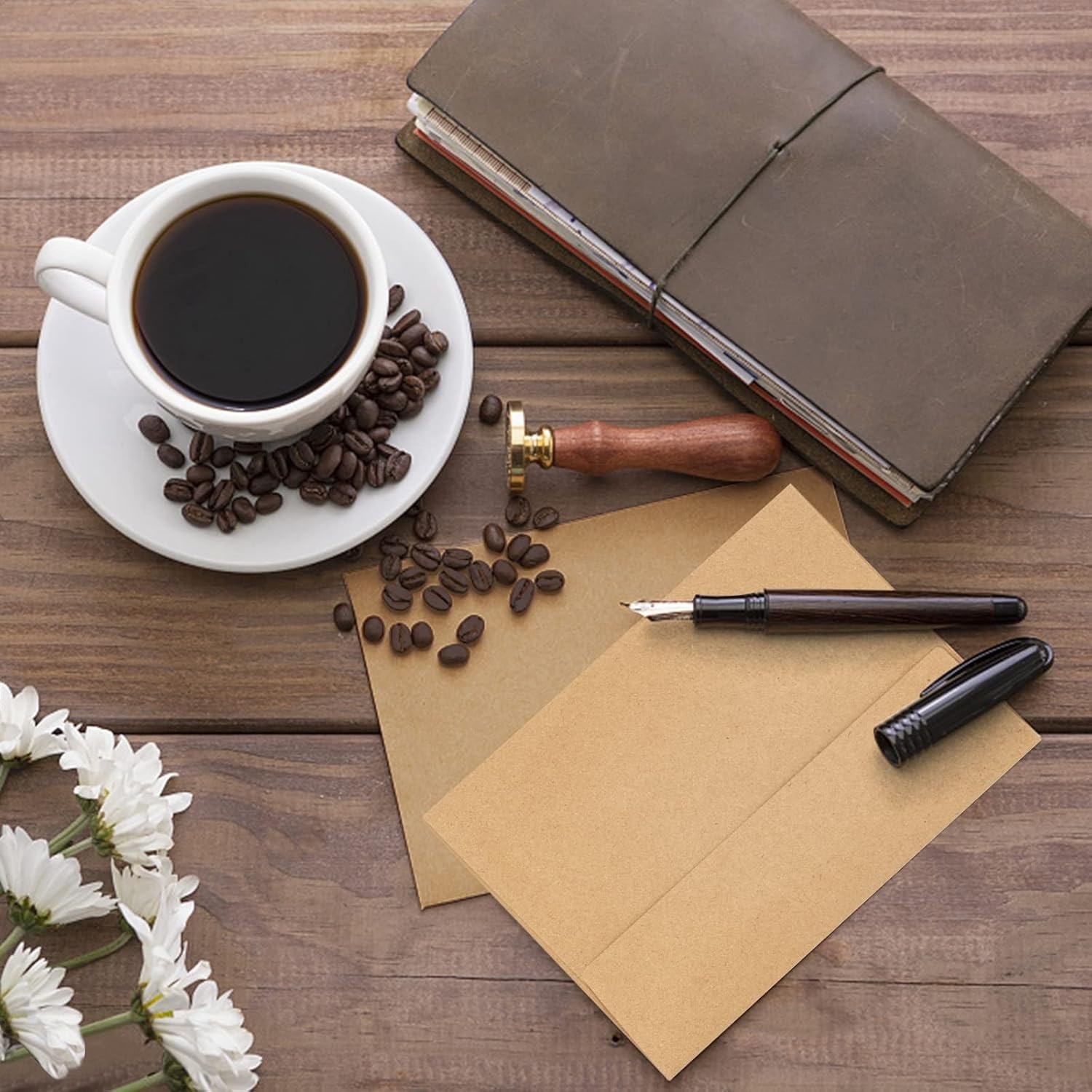A7 Envelopes 50 Count Brown Self-Seal 5×7 Invitation Stationery Card