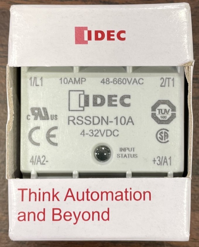 IDEC RSSDN-10A Solid State Relay, 32 VDC, SPST-NO, 10A/660V, Zero Switching, RSS