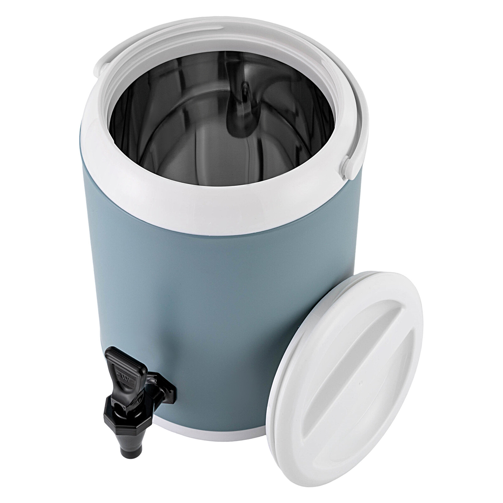 Insulated Beverage Server/Dispenser 1.9 Gallon Hot & Cold Drinks w/Handles Blue