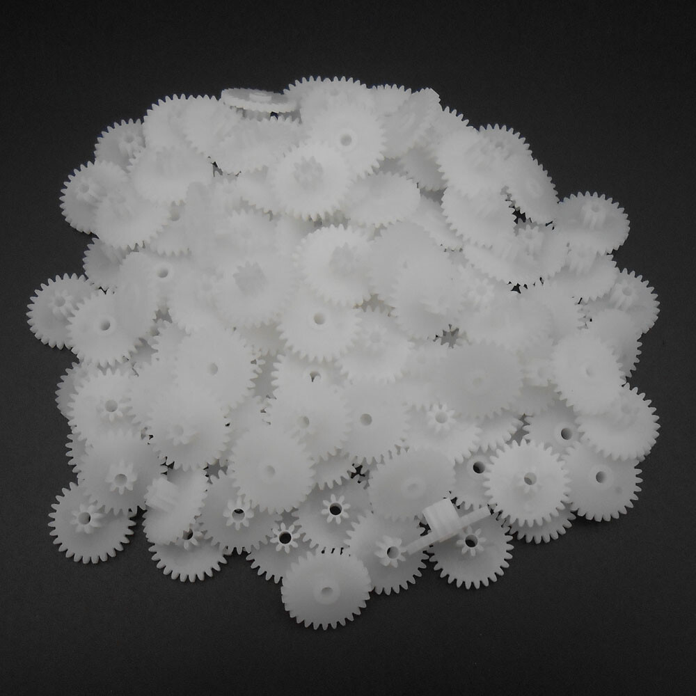 10Pcs X 0.5M Plastic Double Gear Reduction Bilayer 28T 8T Hole 2MM 2.05MM 28082B