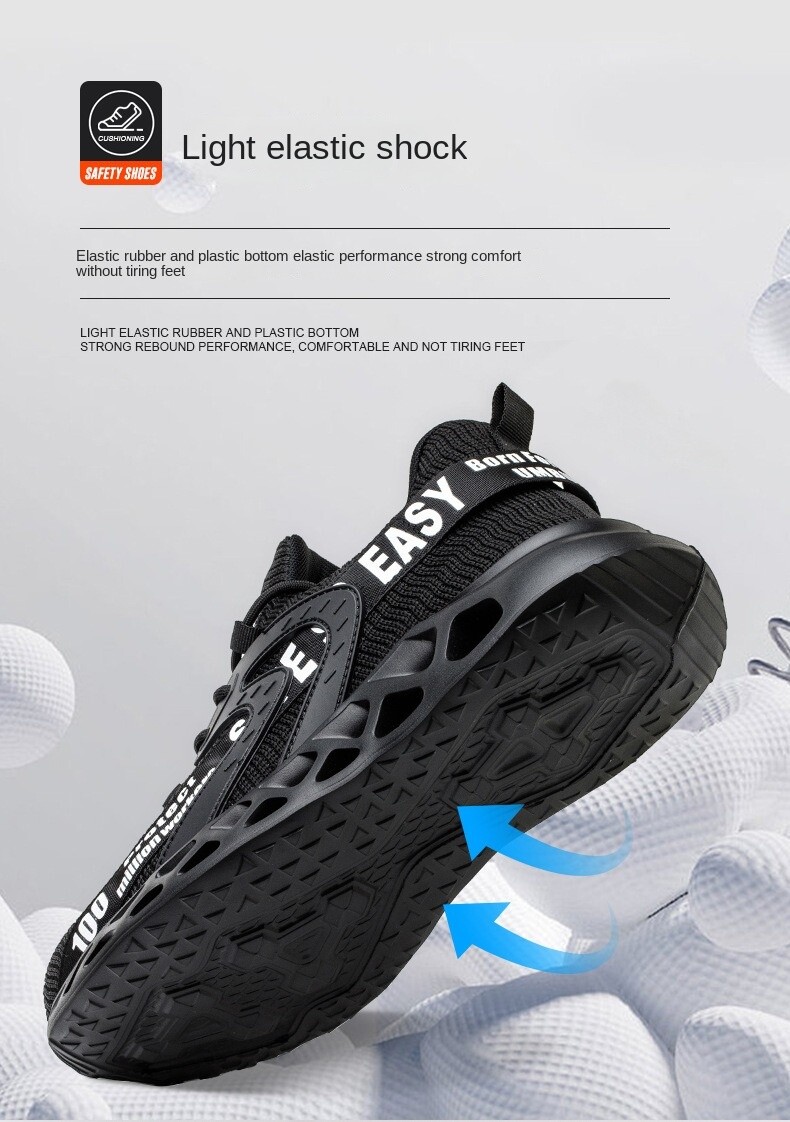 Safety Shoes Mens Work Shoes Steel Toe Cap Lightweight Walking Protective Shoes 311
