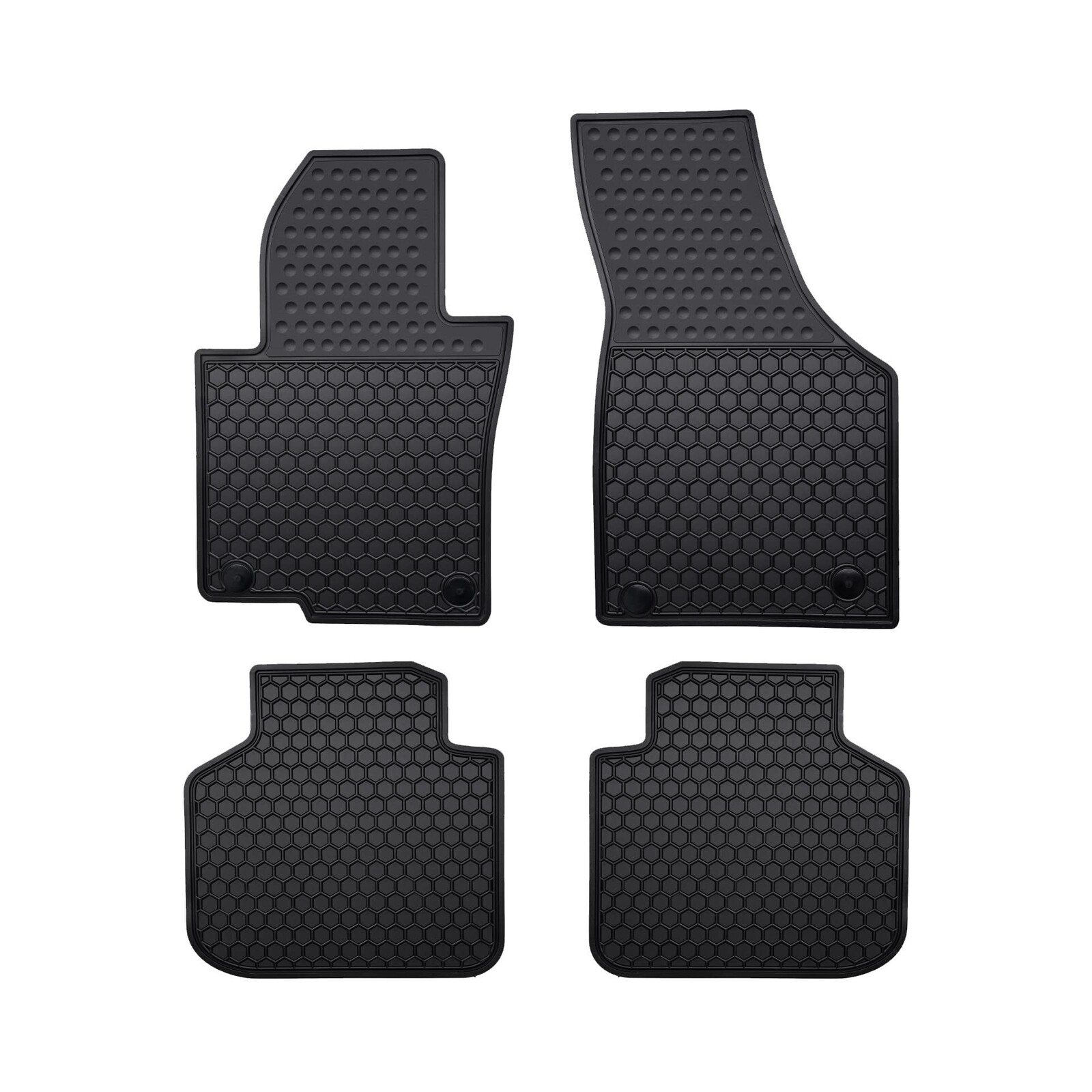 Car Floor Mats Custom For Volkswagen VW Passat 2012-24 Black Rubber All Weather