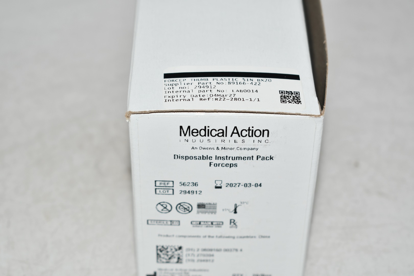 NEW Medical Action Industries 56236 – Thumb Forcep 5» 20/BX