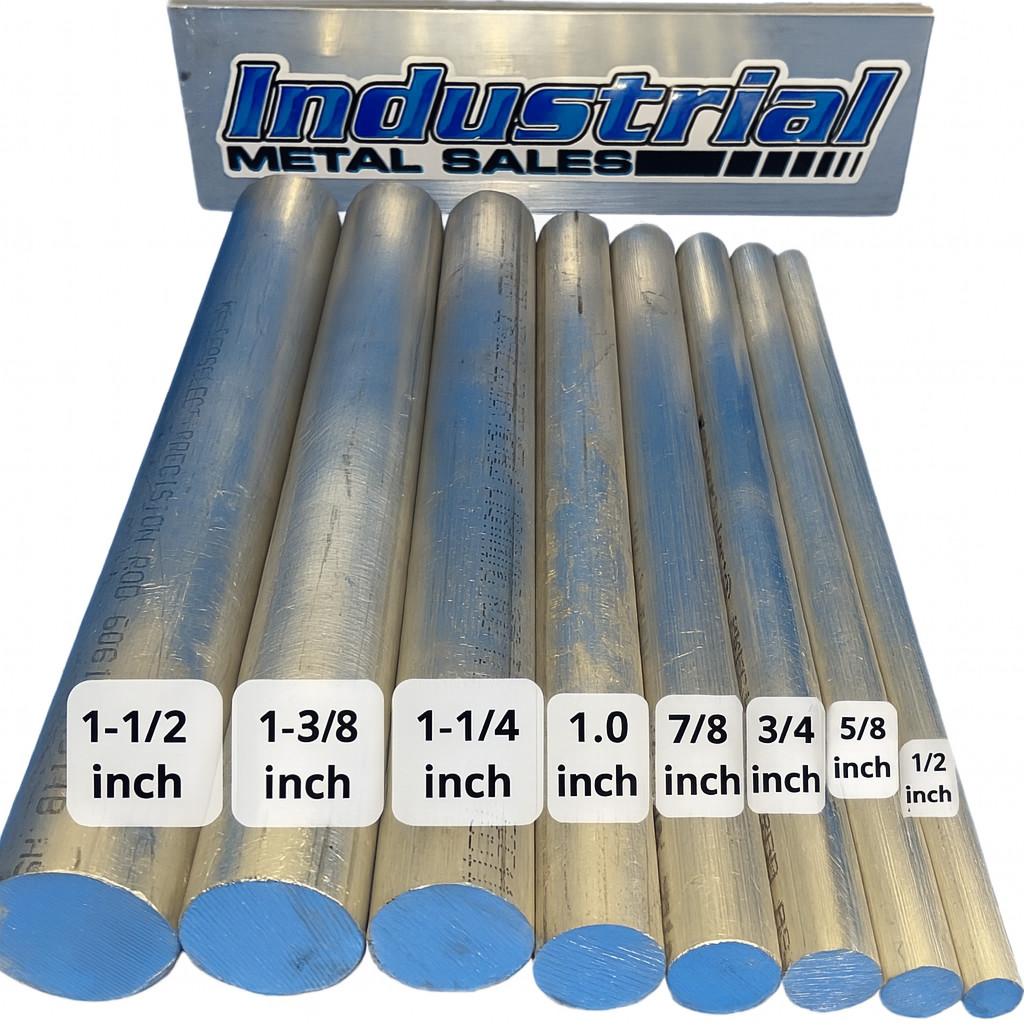 8 Pieces 6061 T6511 Aluminum Bar Hobby Pack 1/2″ To 1-1/2″ Lathe Stock 7.9#