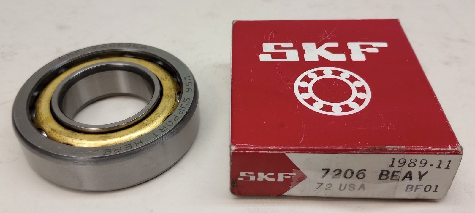 SKF 7206 BEAY Angular Contact Ball Bearing 30mm ID X 62mm OD X 16mm W 7206BEAY