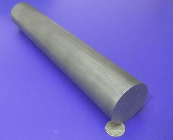 12L14 Steel Unpolished Rod Round Bar, 2.00″ Dia x 1 Foot Length