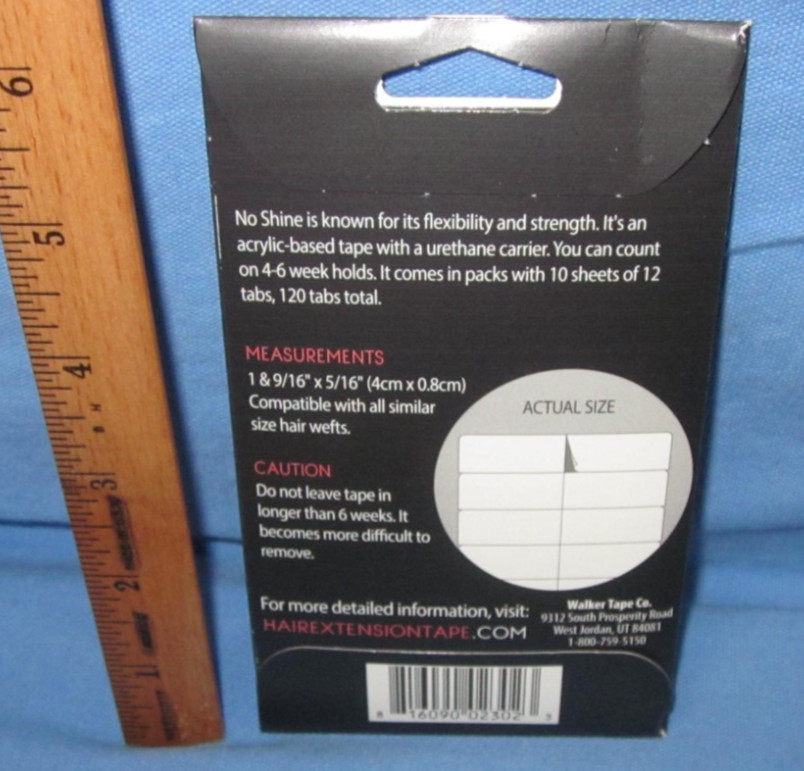 Beautify No-Shine Hair Extension Tape Tabs Double Sided ~ 120 tabs