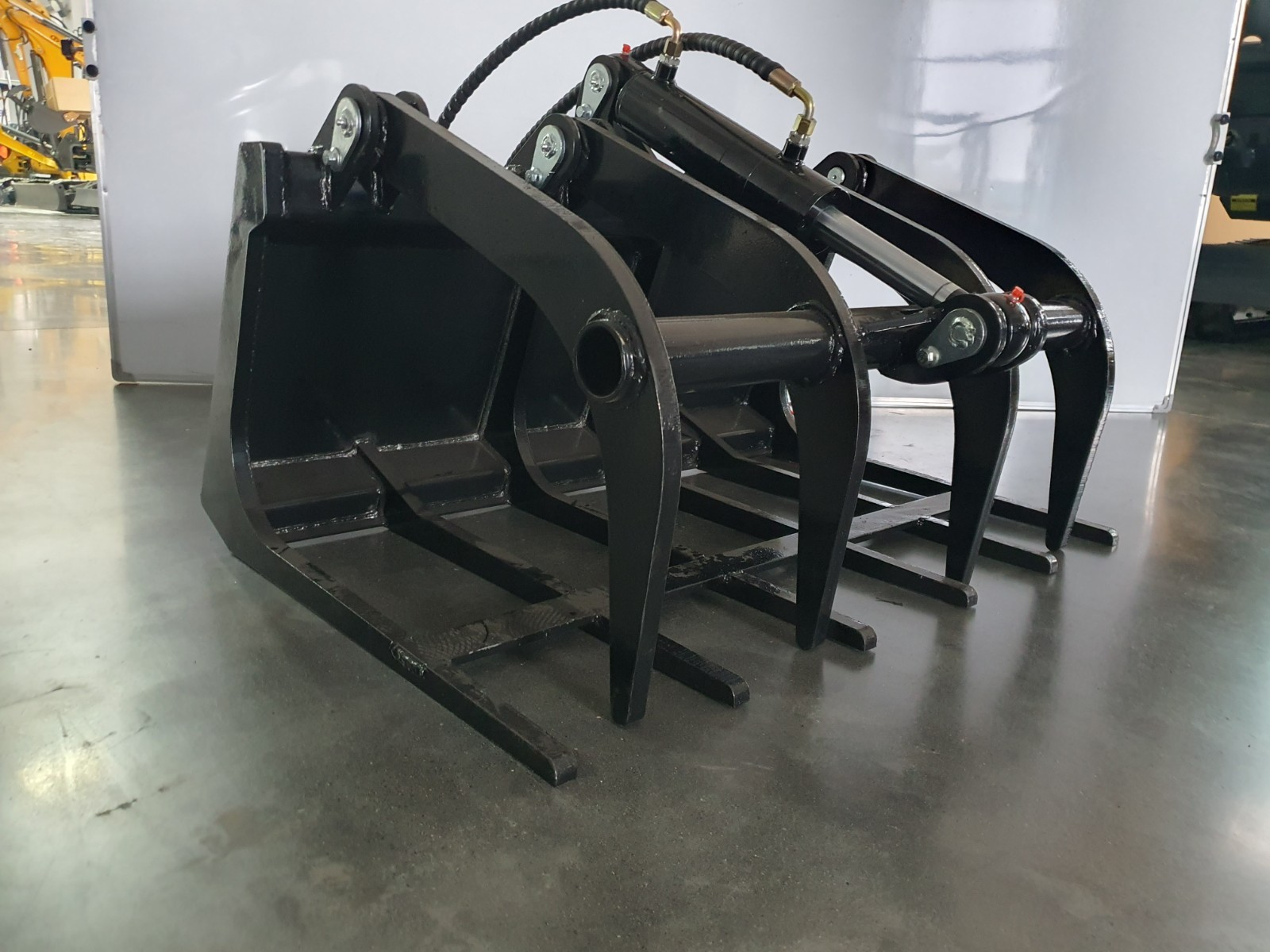 Agrotk 39in Grapple Attachment Hydrualic Wood Grabber Bucket For Mini Skid Steer