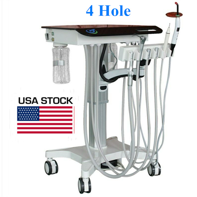 Dental Mobile Treatment Unit System Adjustable Delivery Cart GU-P302S 4 Hole US