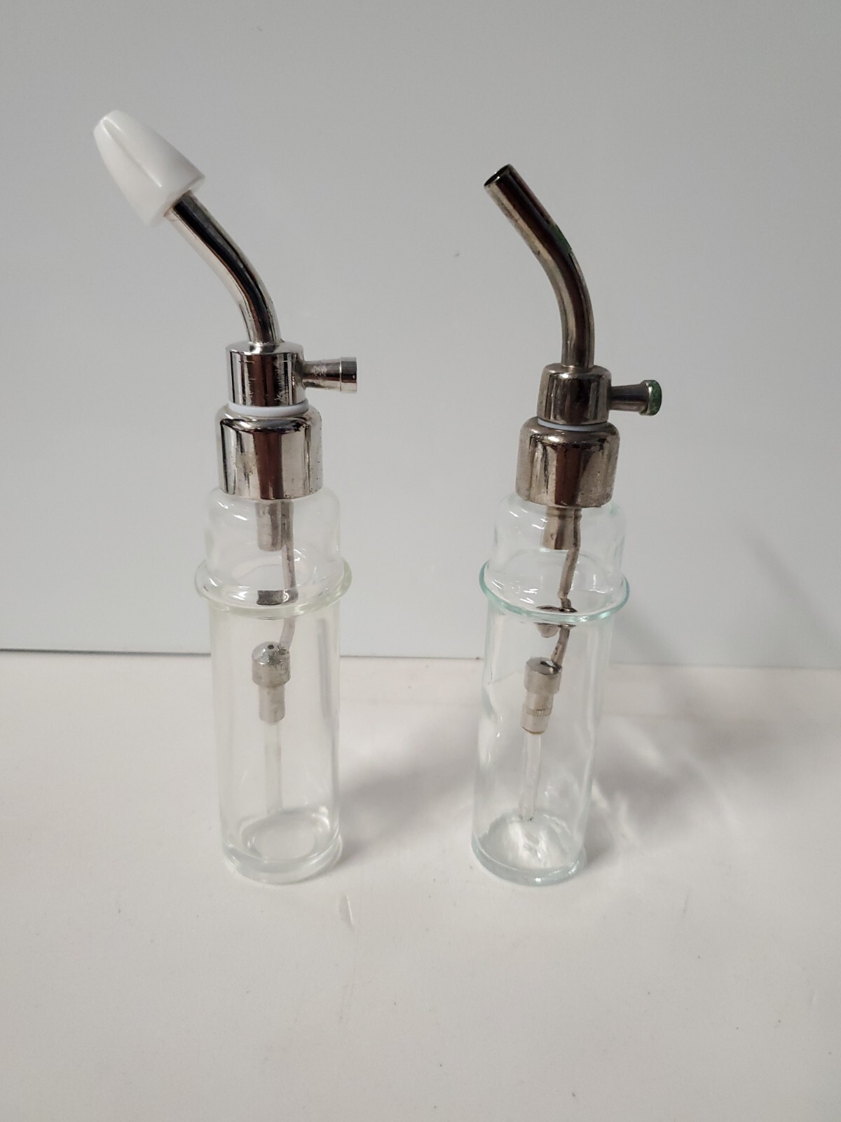 (2) Glass Nasal Atomiser Nose ( unknown brand ) as shown