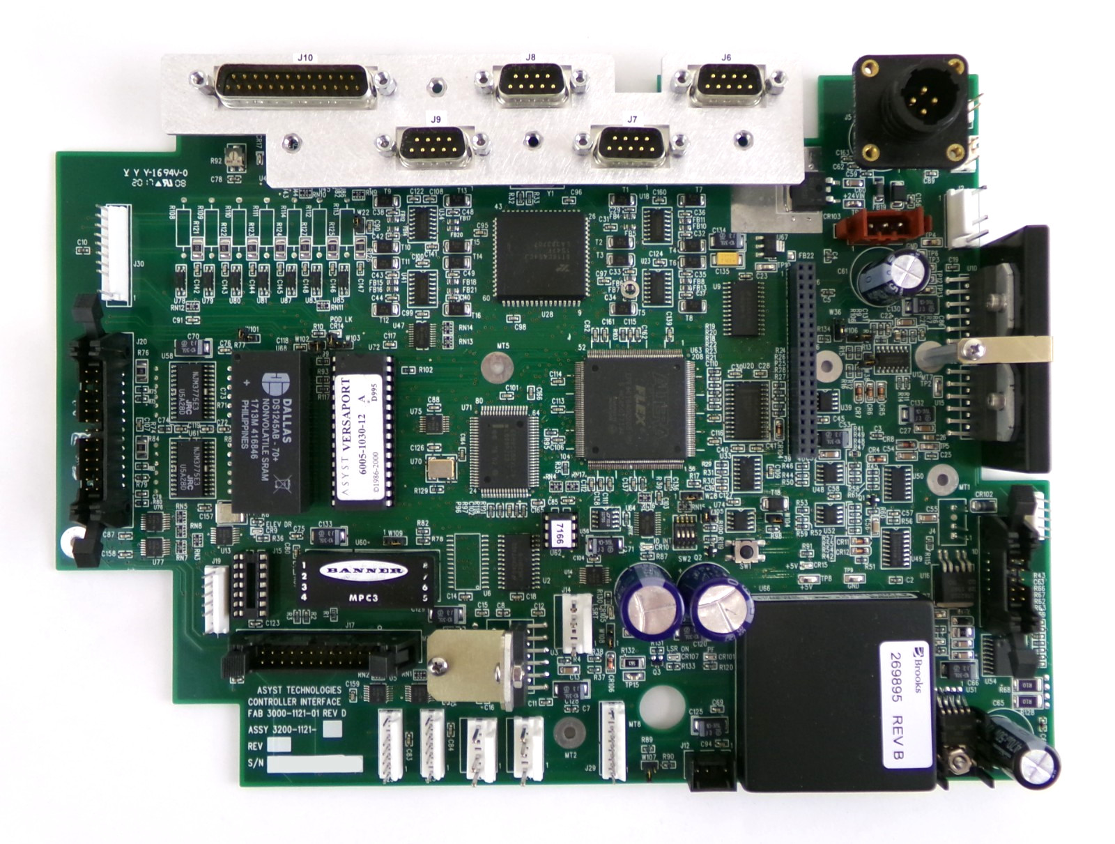 Asyst Technologies 3200-1121-01 Controller Interface PCB Working Surplus