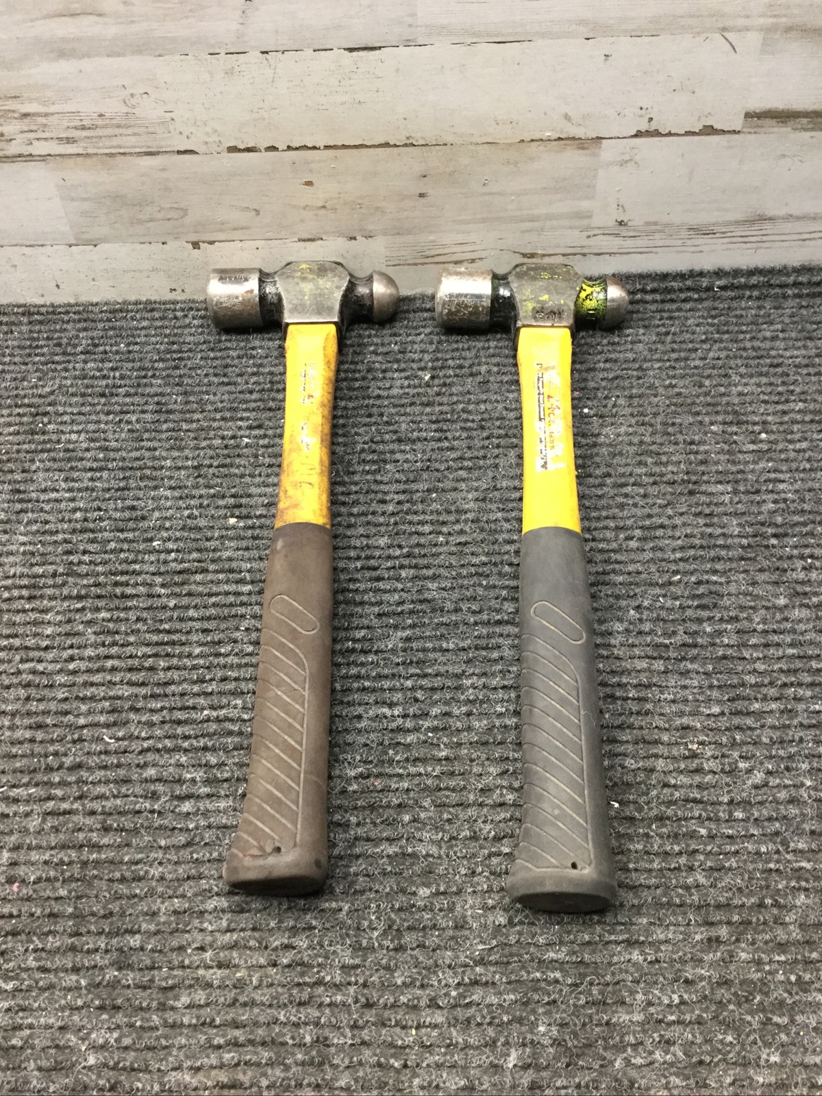 Lot of 2 Used Northern Industries Ball Pein Hammer Metal Peen 24oz