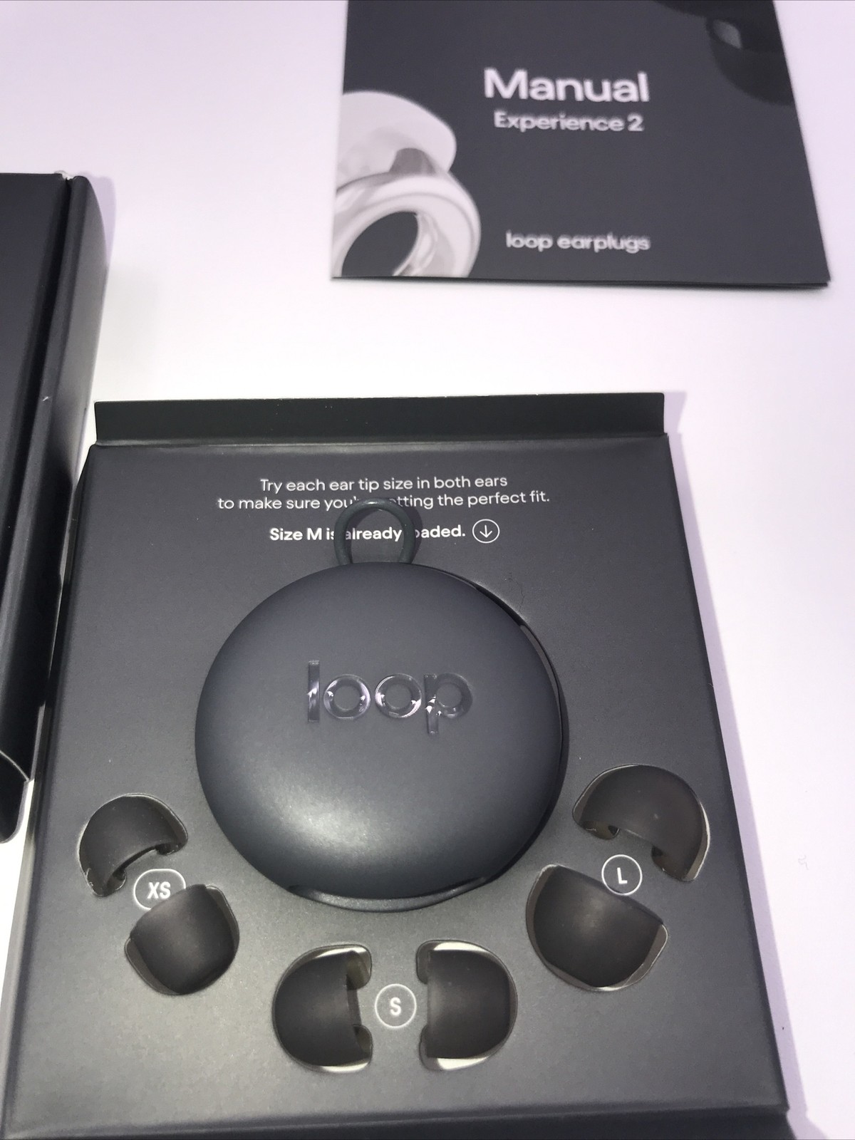 Loop Experience 2 Ear Plugs Reusable Noise Reduction 12 Decibels – Black