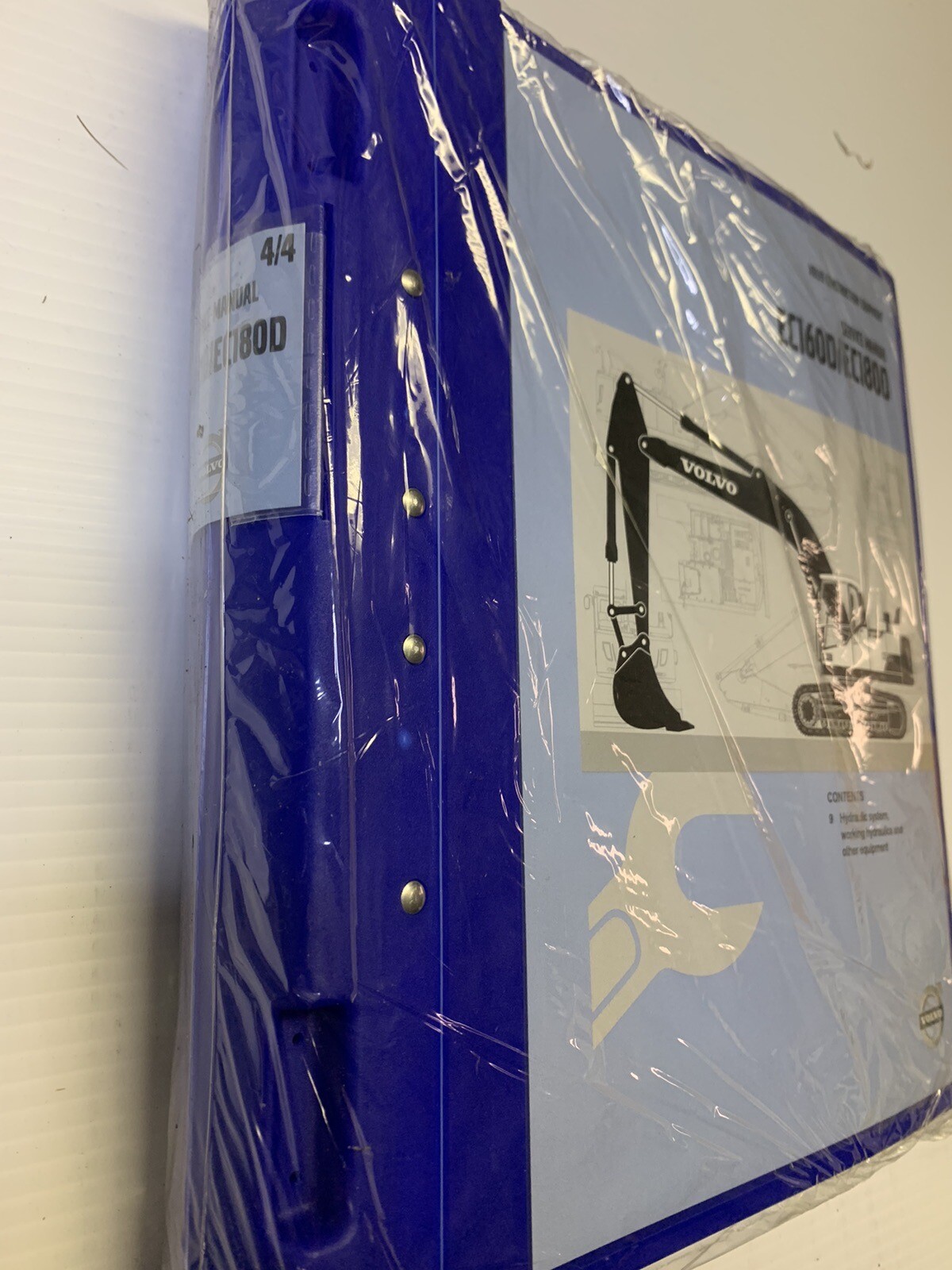 Volvo Construction Equipment EC160D/EC180D Excavator Service Manuals (set Of 4)
