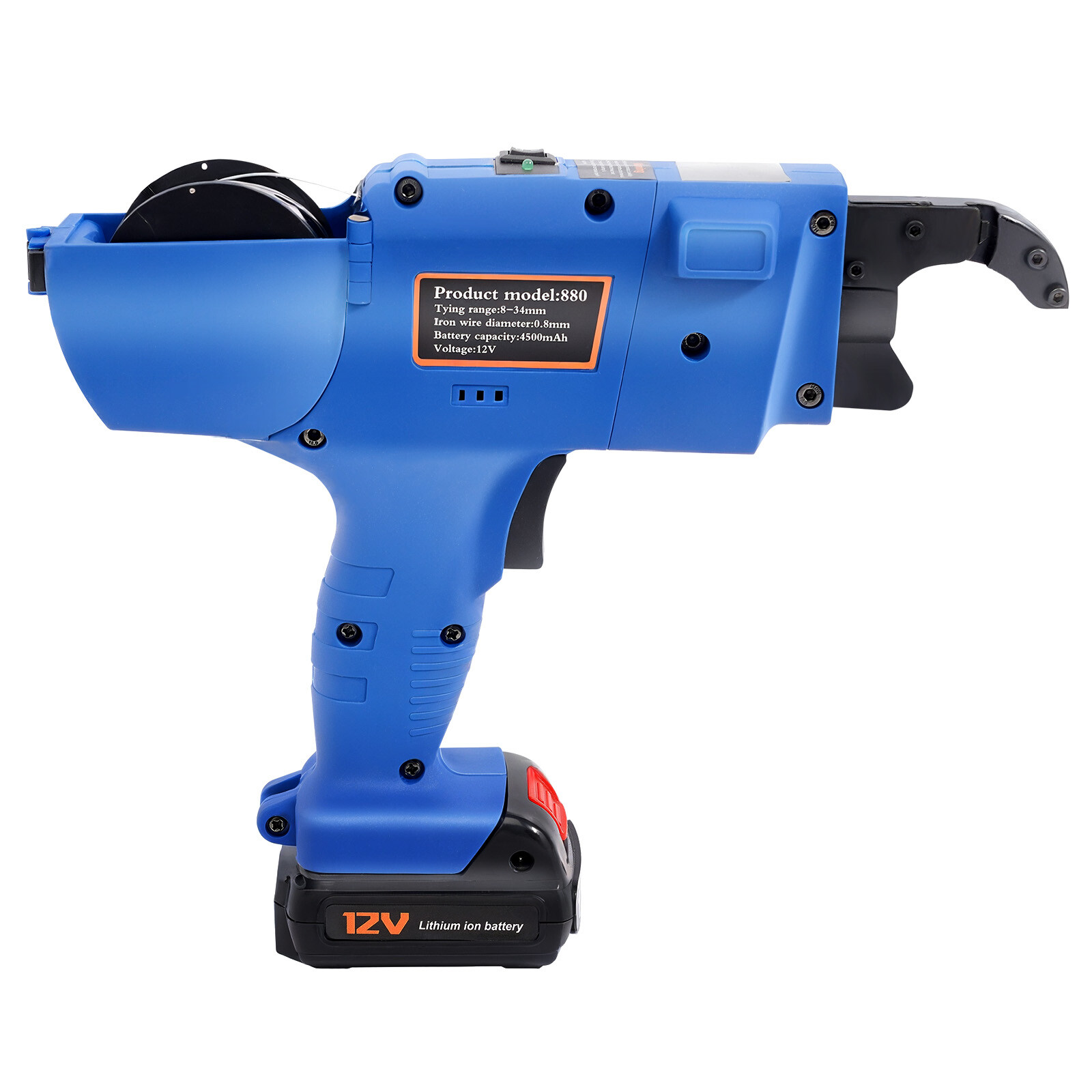 8-34mm Rebar Tier Tying Machine Rebar Tie Gun Automatic Steel Bar Rod Tying Tool