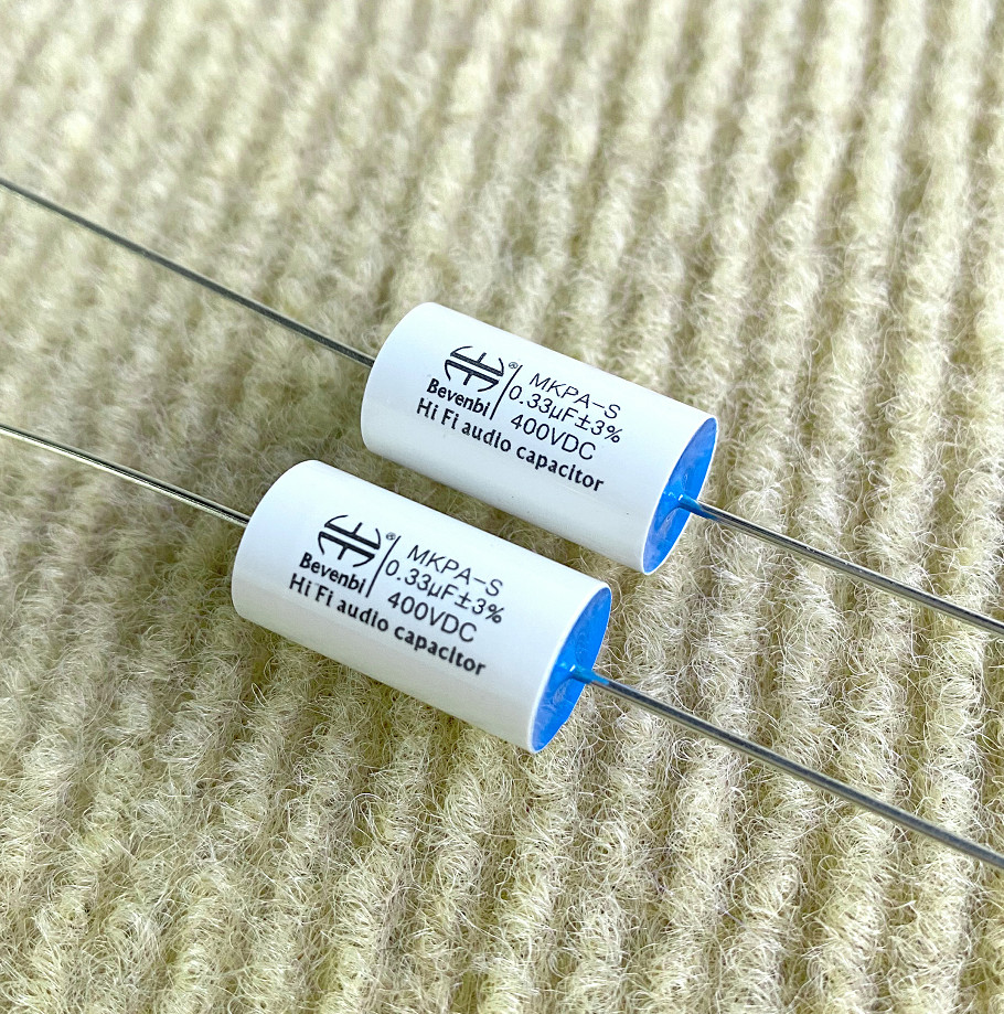 Bevenbi 250V~400V 0.1uF~22uF Axial MKP Silver foil capacitor for HIFI