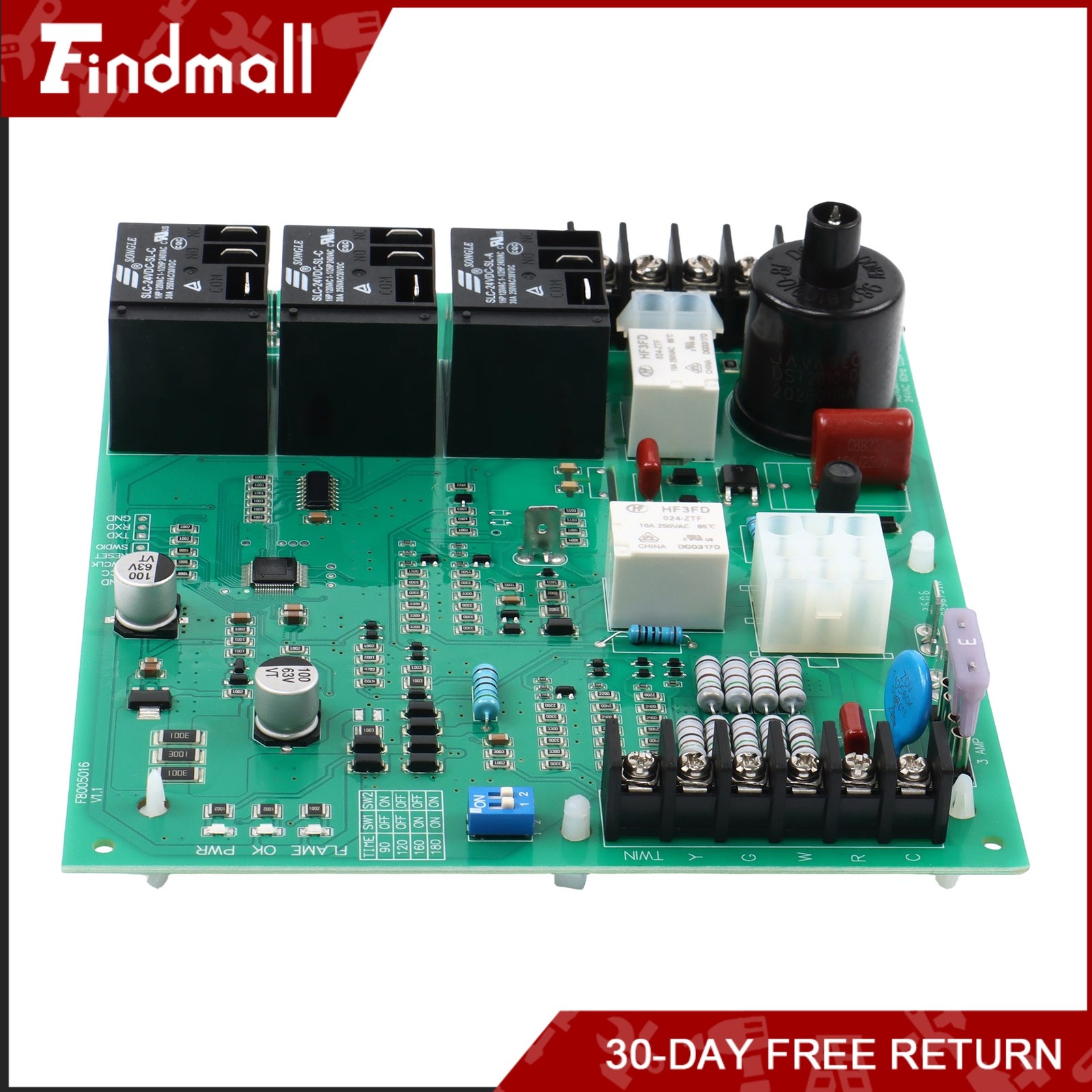 Findmall Furnace Circuit Board 62-24140-02 1028-928 62-24140-04 Control Board