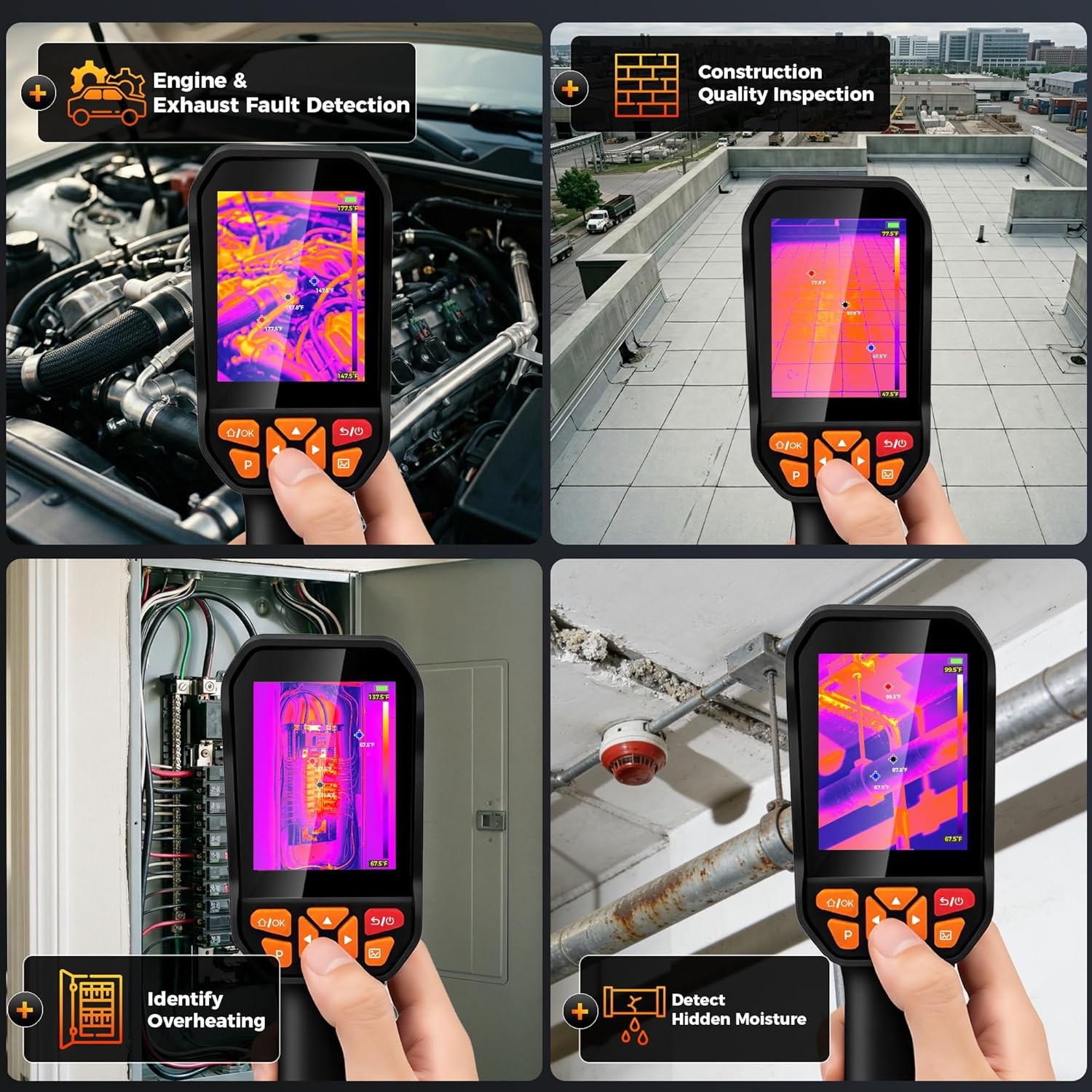 ANXTECH Handheld Infrared Thermal Imager Thermal Camera TISR Resolution 512*384