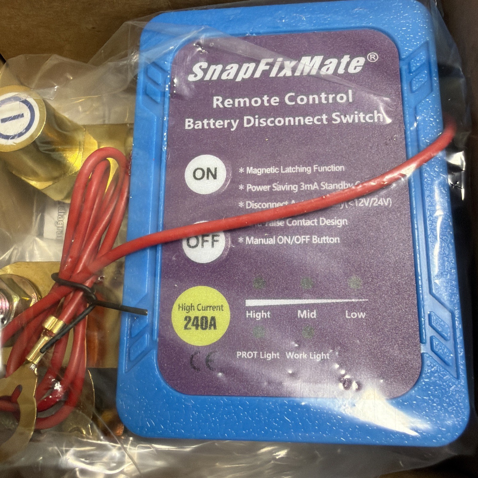Smartfixmate Remote Control Car Battery Disconnect Switch 12v 240A New