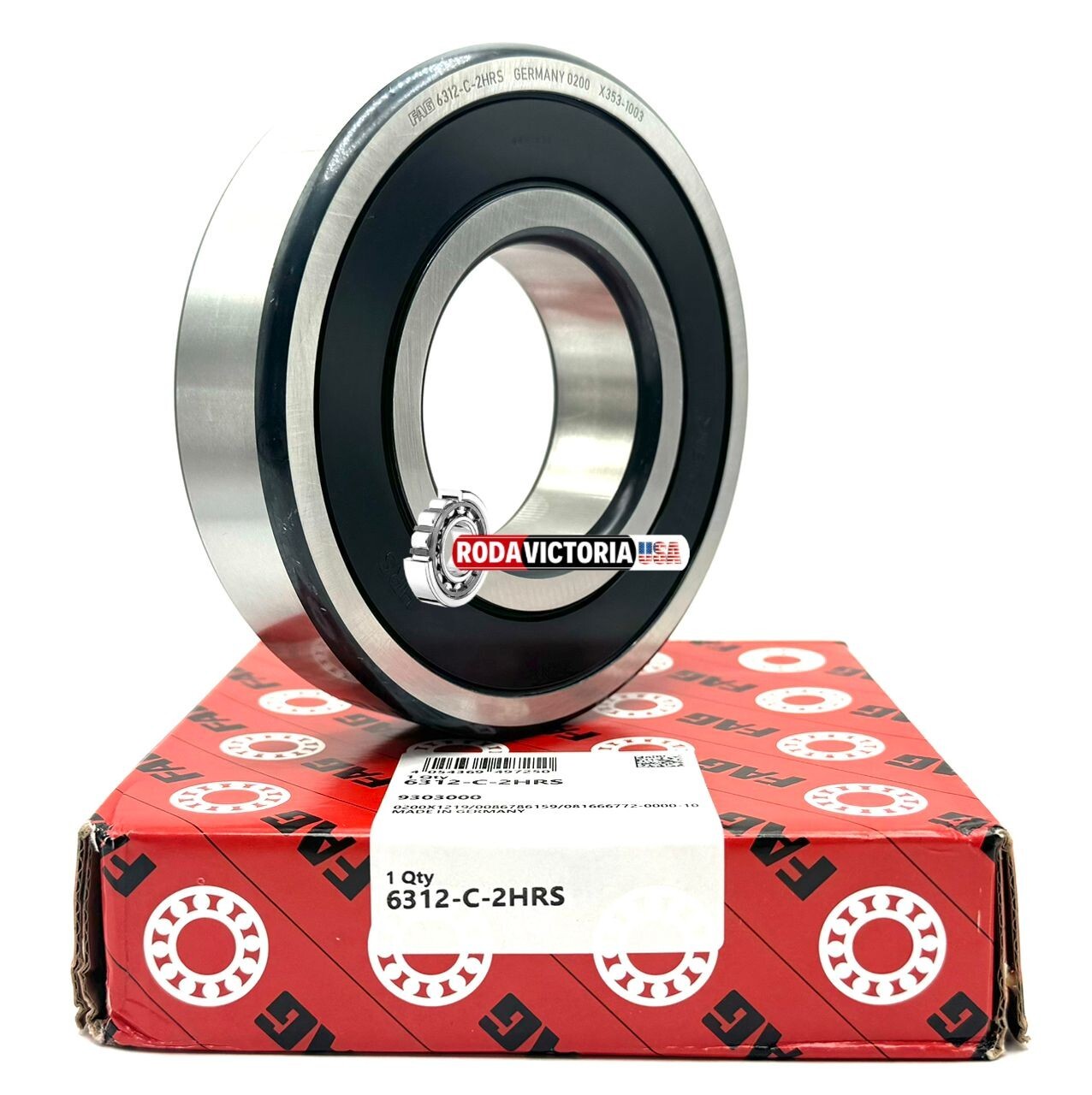 6312 2RS 60x130x31mm Rubber Sealed FAG Ball Bearing 100% GENUINE FAG VERIFIABLE
