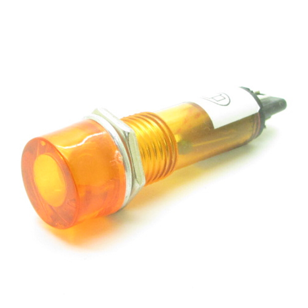 10 x Yellow AC220V 10mm Power Signal Indicator Light Neon Pilot Lamp XD10-3