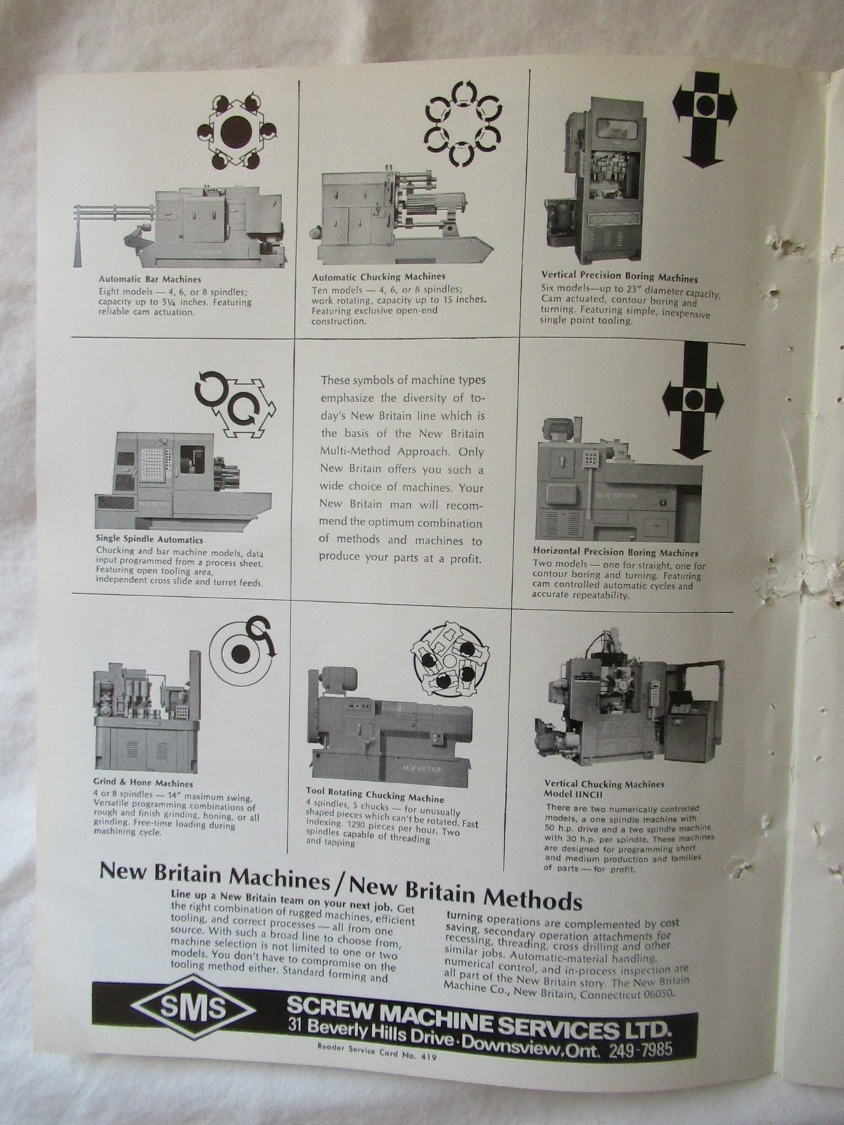 Industrial Machine Tools and Equipment Brochure Lathes Chucks Detroit Tap Tool