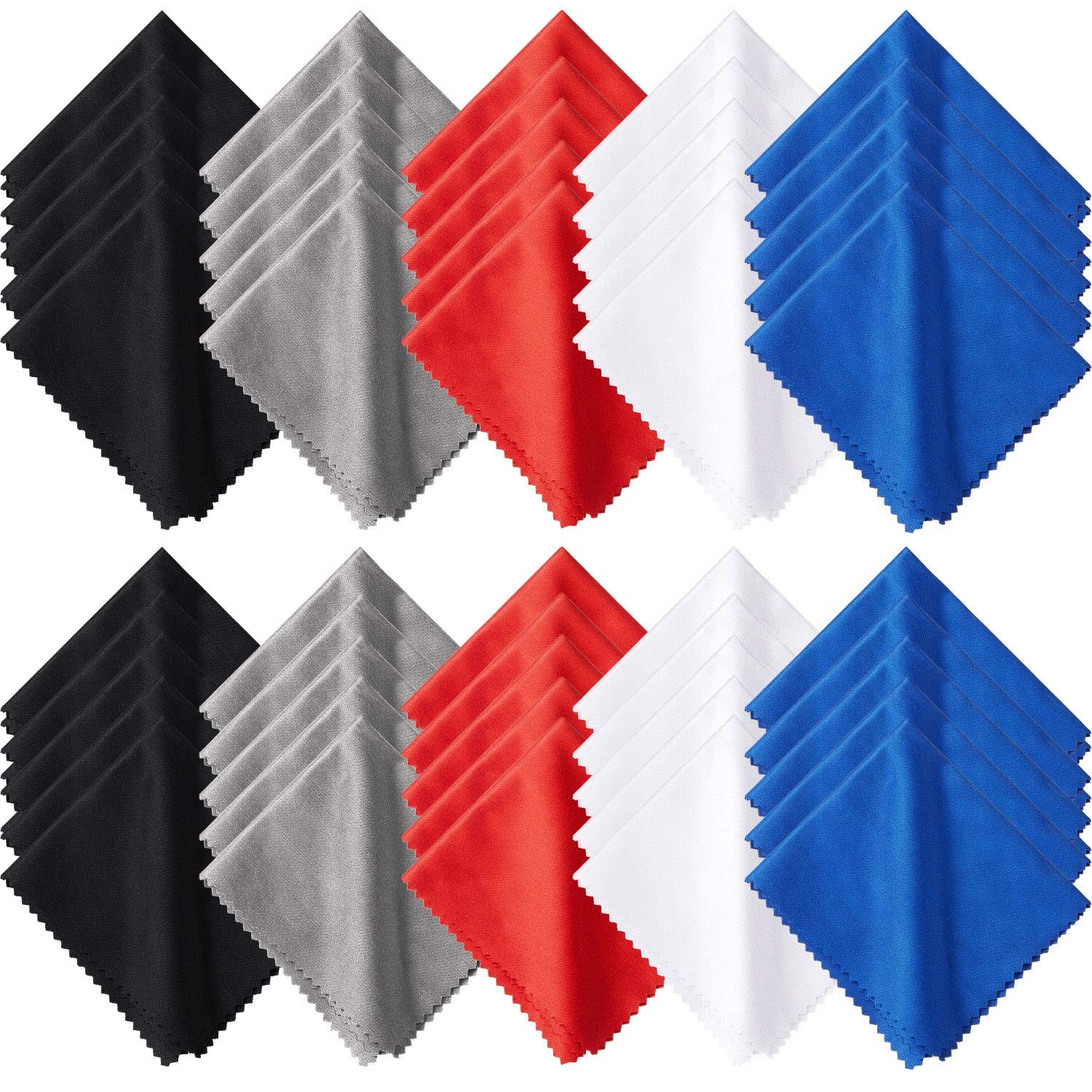 Frienda 50 Pcs Microfiber Cleaning 50 Count (Pack of 1), Assorted Colors