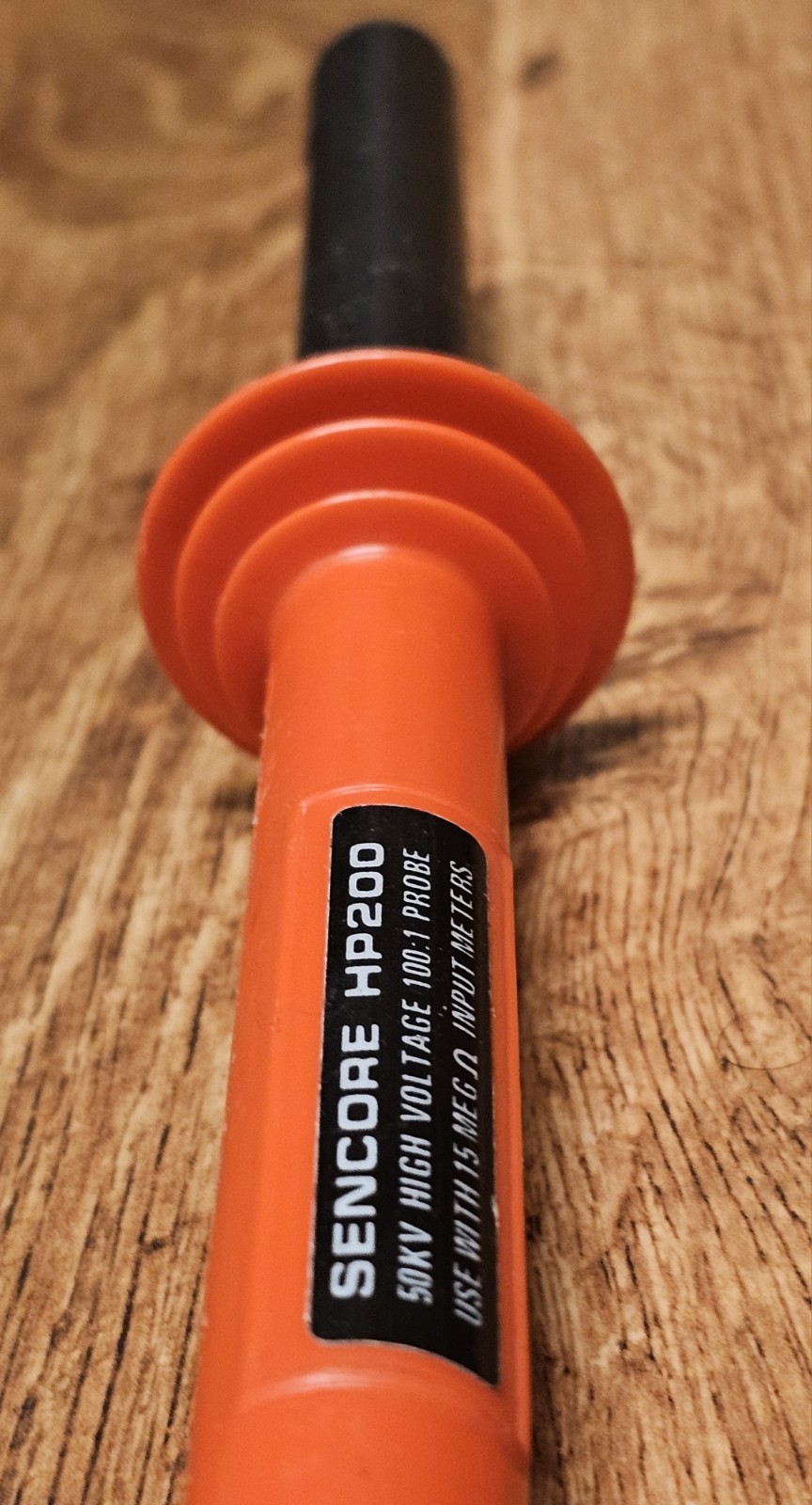 Sencore HP200, 50kv High Voltage Red 100:1 with 15 MEG Ohm Input Meters Probe