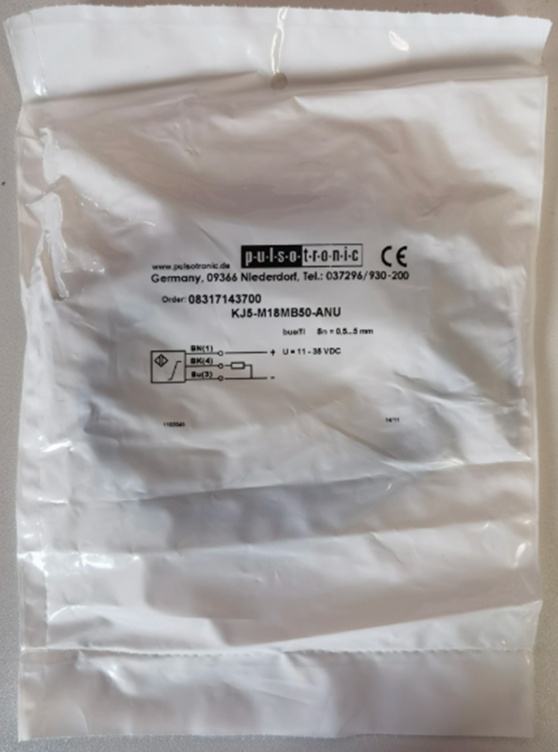1PC New PULSOTRONIC KJ5-M18MB50-ANU Proximity Switch