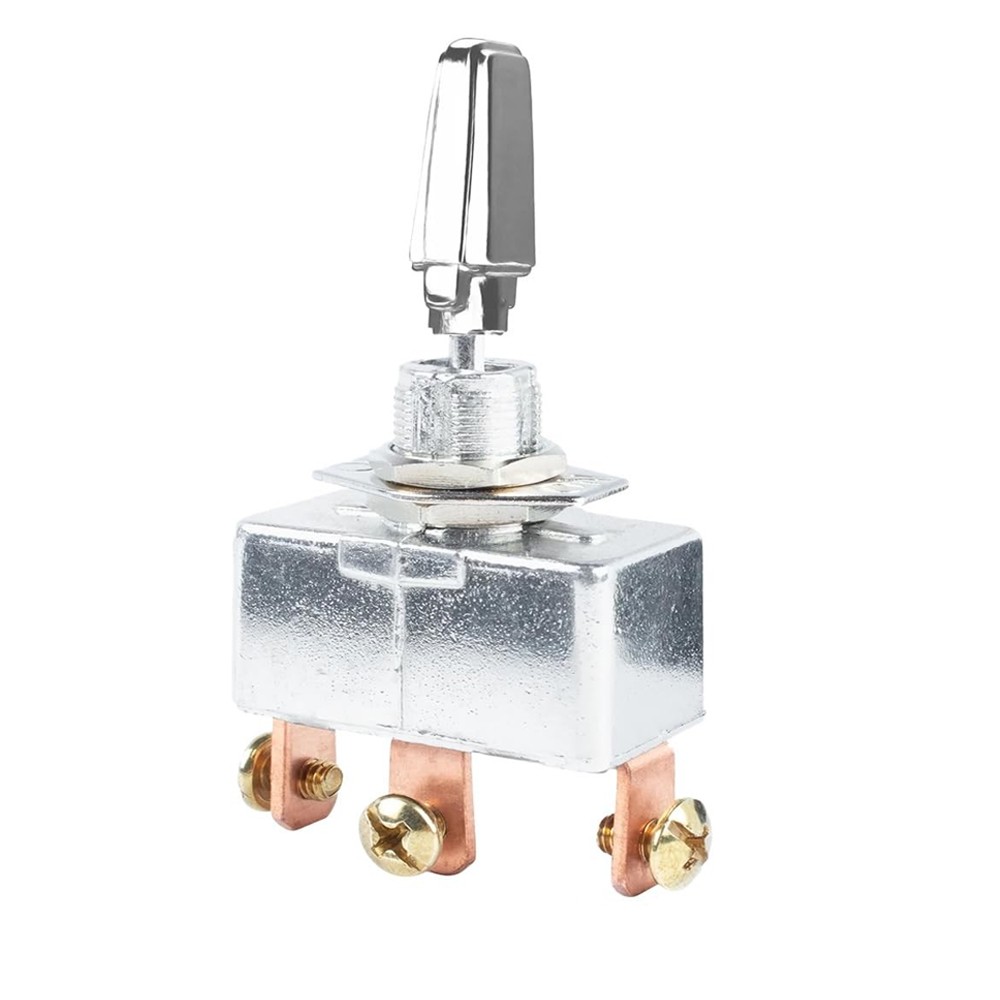 Heavy Duty Toggle Switch 3 Way DC 12V 50A Self-Locking ON/Off/ON 3 Position US