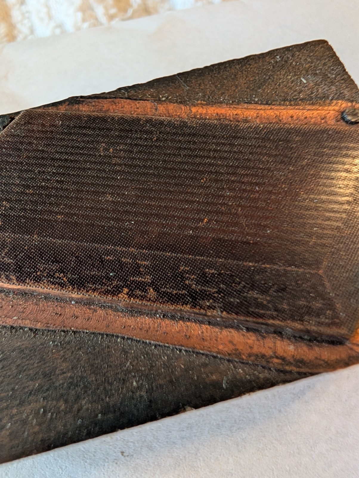 Vintage Wood & Copper Advertising Printing Block Plate 1-3/4x 1-1/4