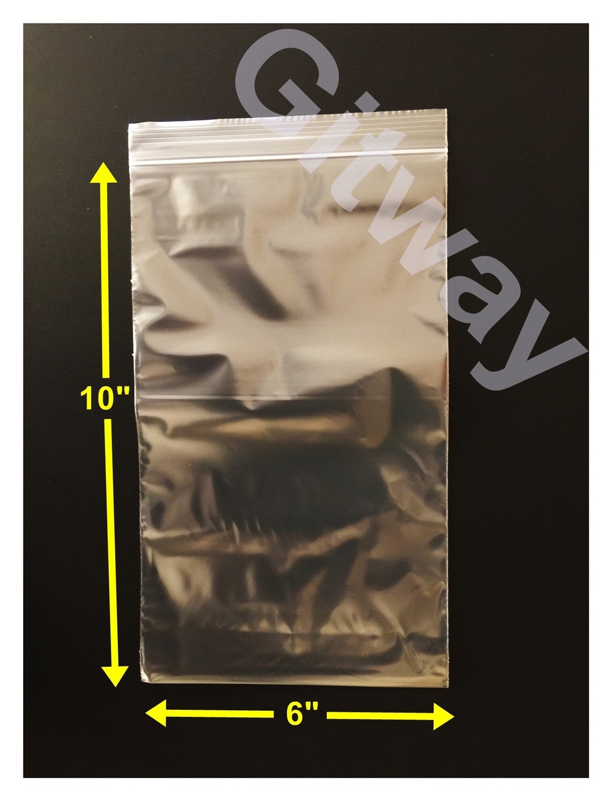 6″ x 10″ Reclosable Resealable Zip Top Lock Bag Clear Plastic 6×10″ Bags 2 ML